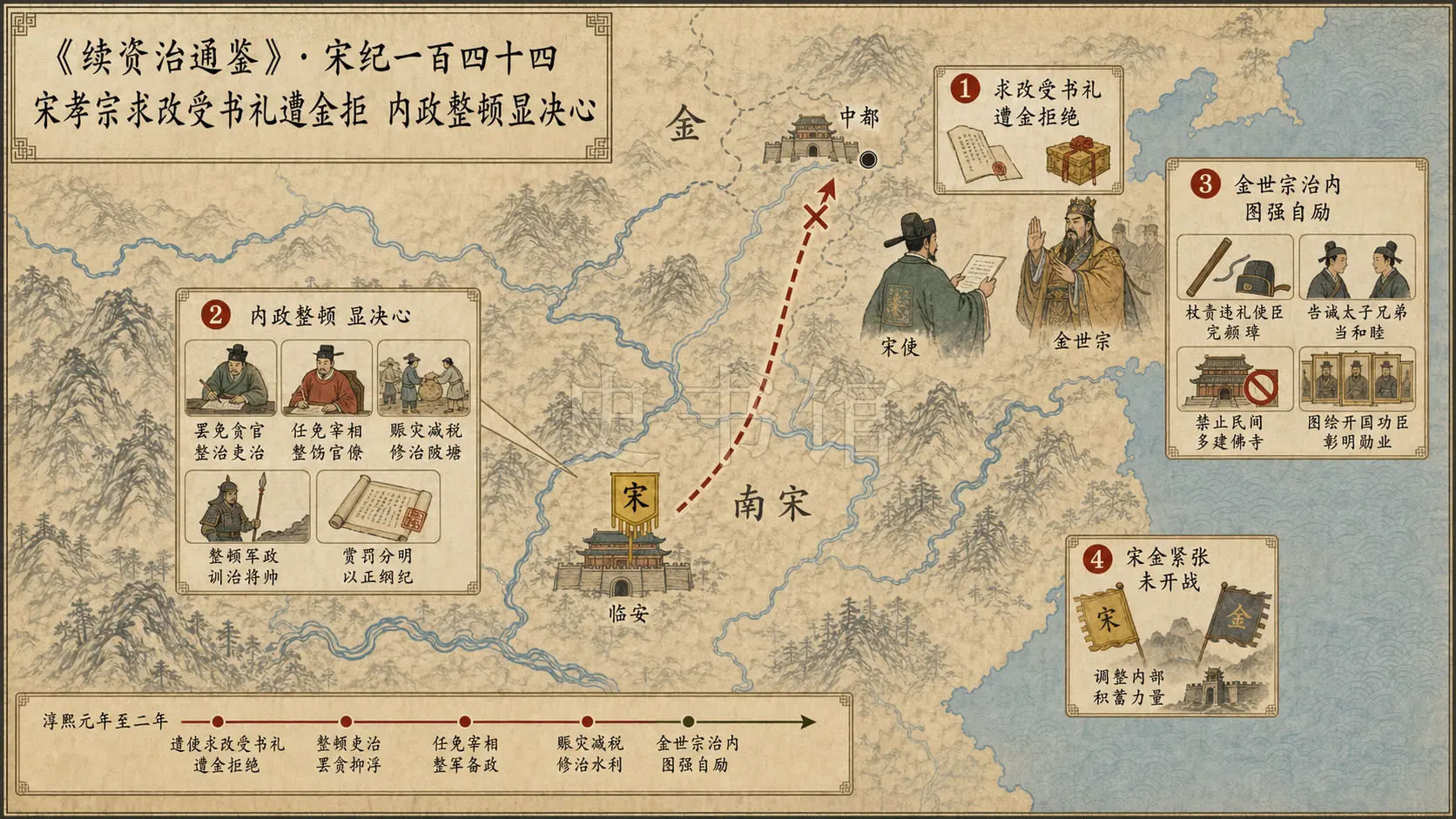 《续资治通鉴》宋纪 宋纪一百四十四章节配图