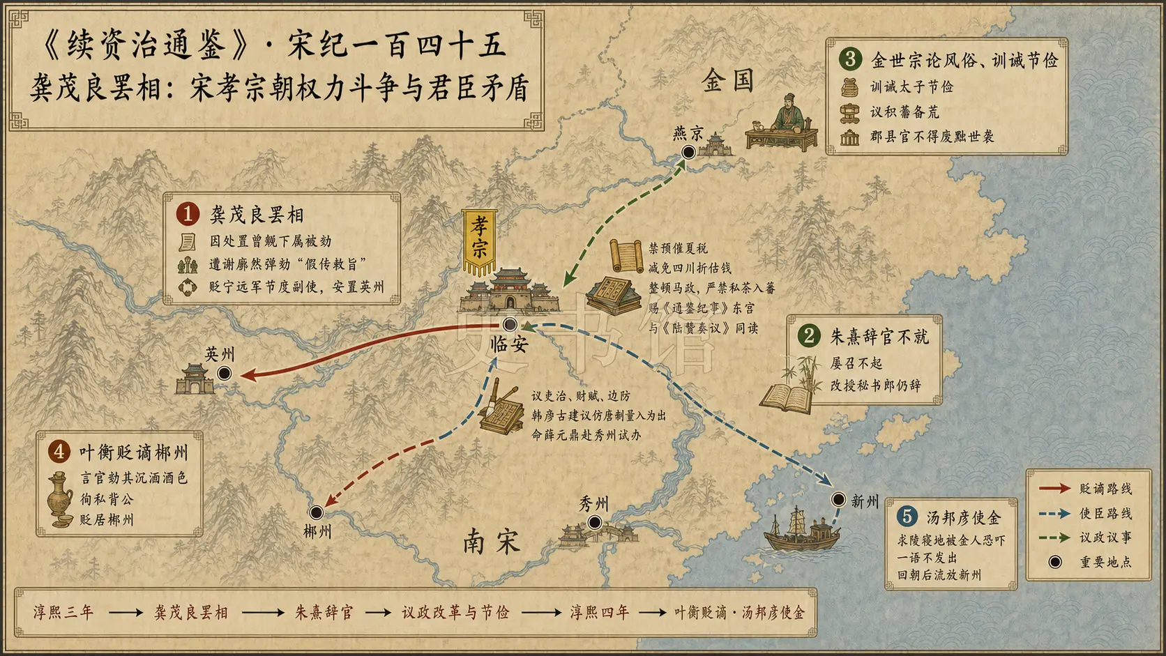 《续资治通鉴》宋纪 宋纪一百四十五章节配图