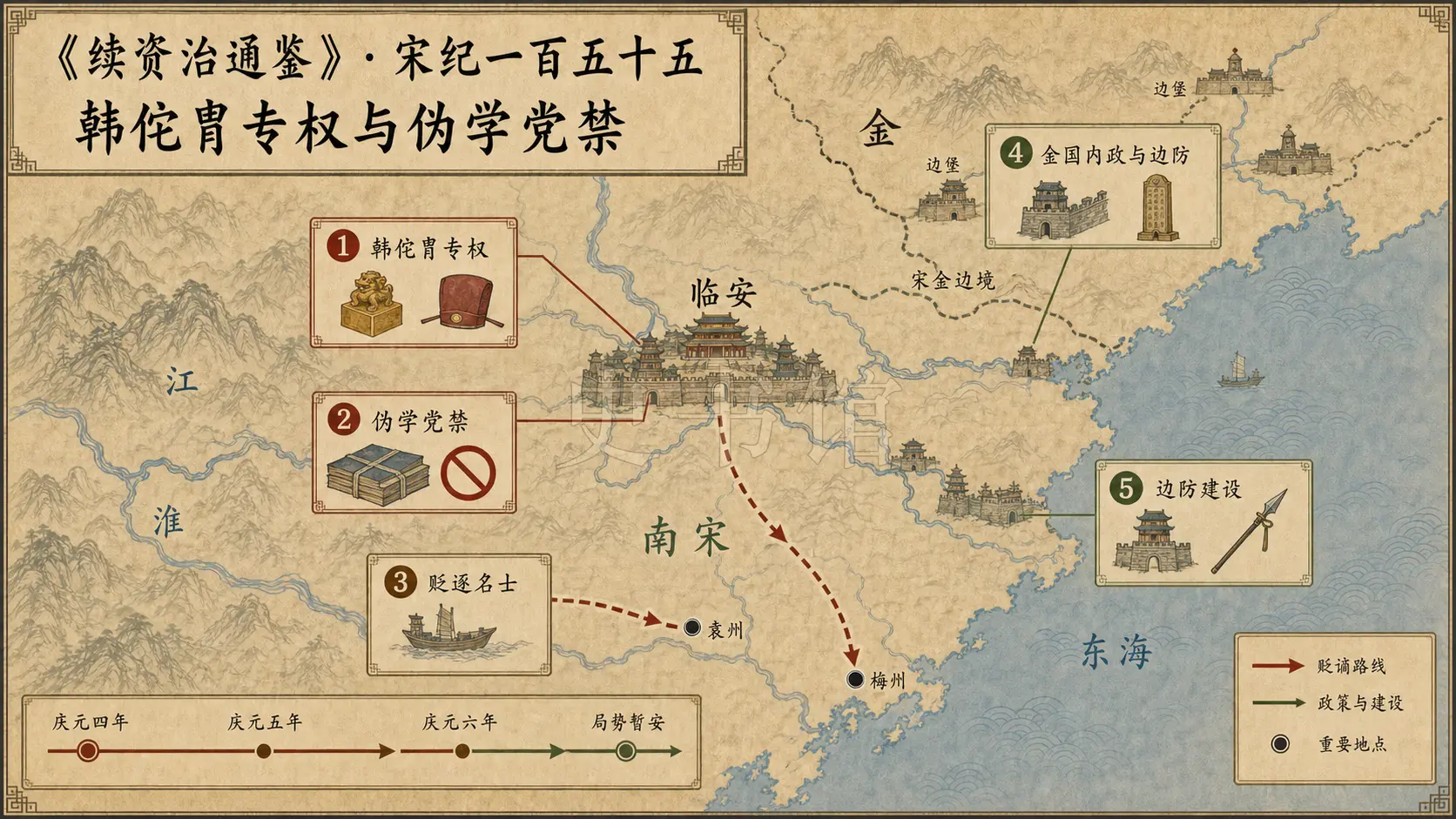 《续资治通鉴》宋纪 宋纪一百五十五章节配图