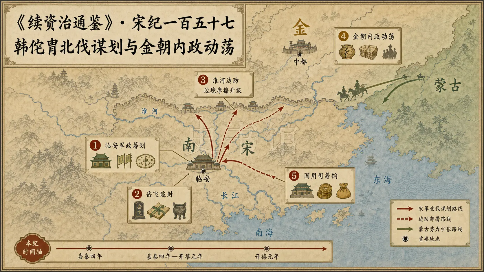 《续资治通鉴》宋纪 宋纪一百五十七章节配图