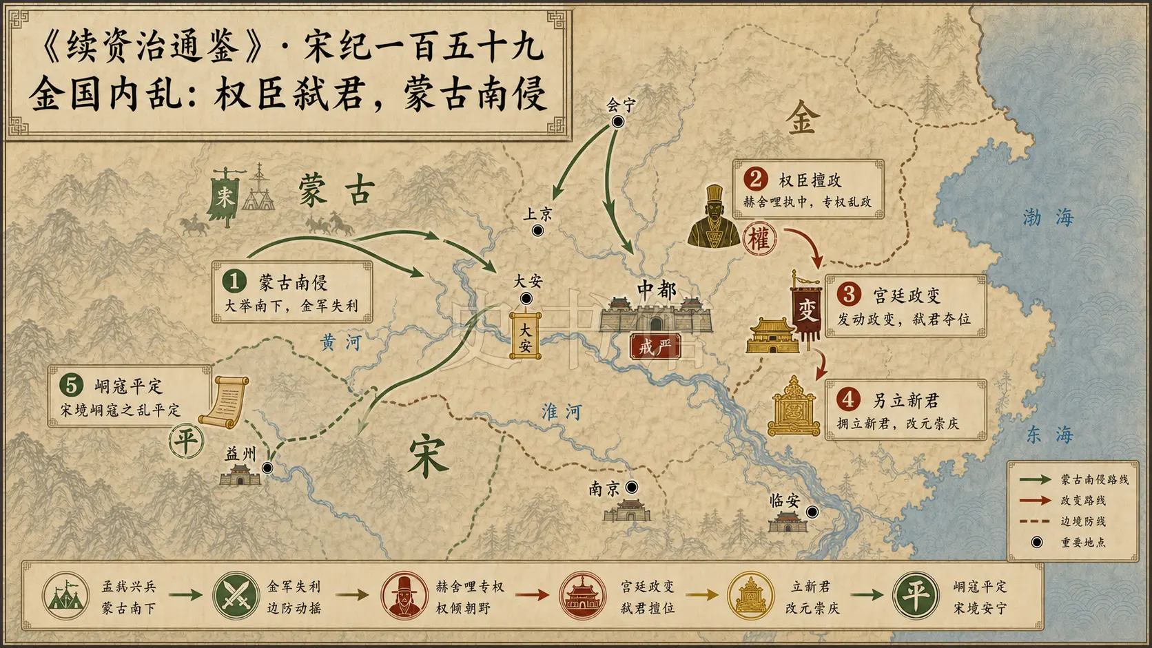 《续资治通鉴》宋纪 宋纪一百五十九章节配图
