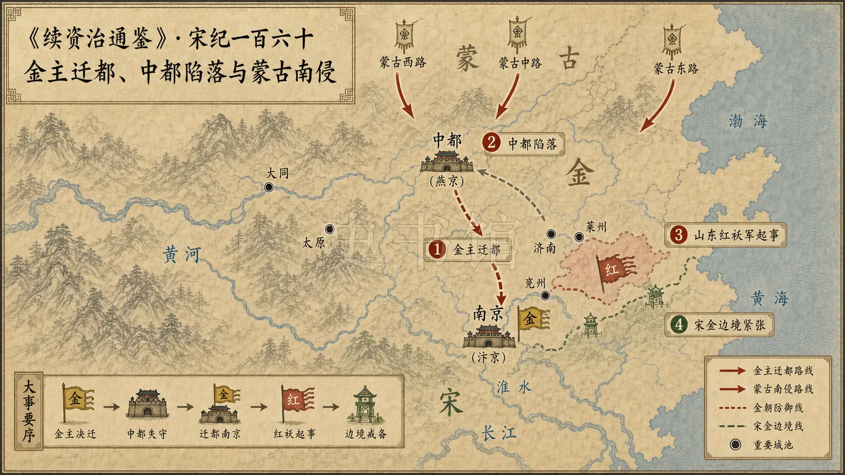 《续资治通鉴》宋纪 宋纪一百六十章节配图