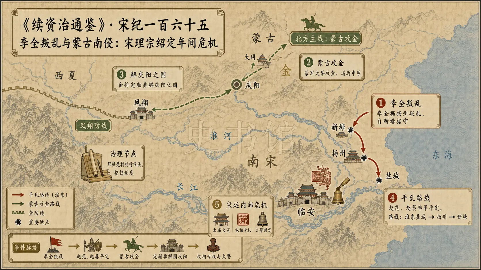 《续资治通鉴》宋纪 宋纪一百六十五章节配图