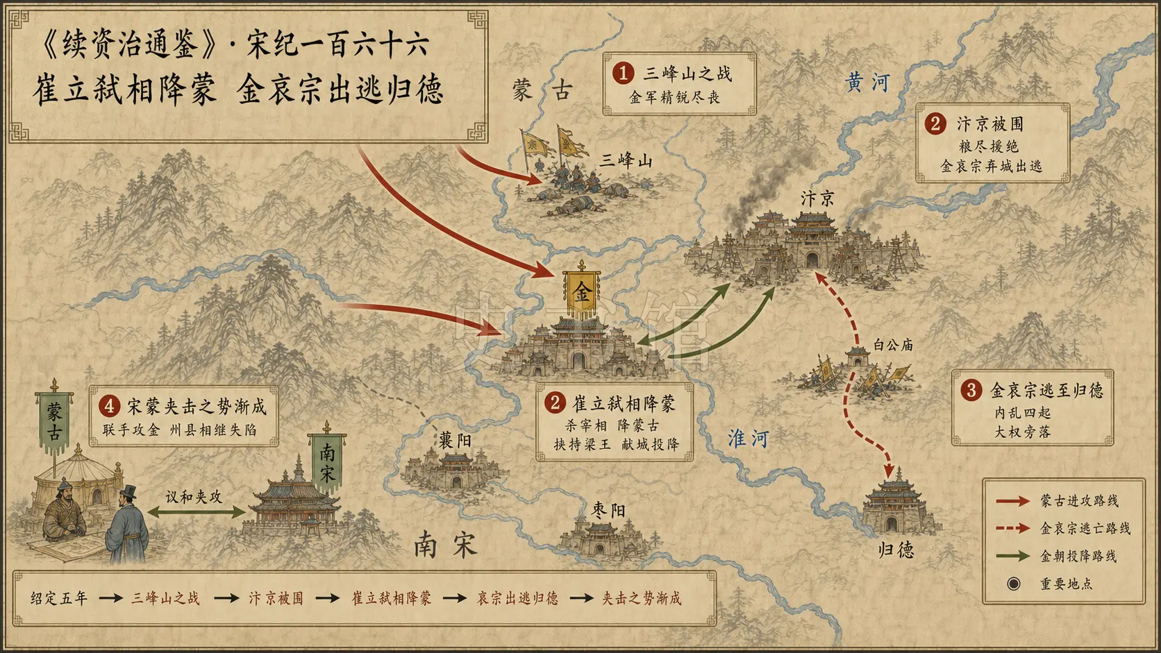 《续资治通鉴》宋纪 宋纪一百六十六章节配图