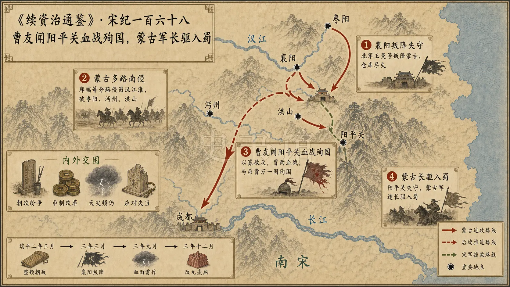 《续资治通鉴》宋纪 宋纪一百六十八章节配图