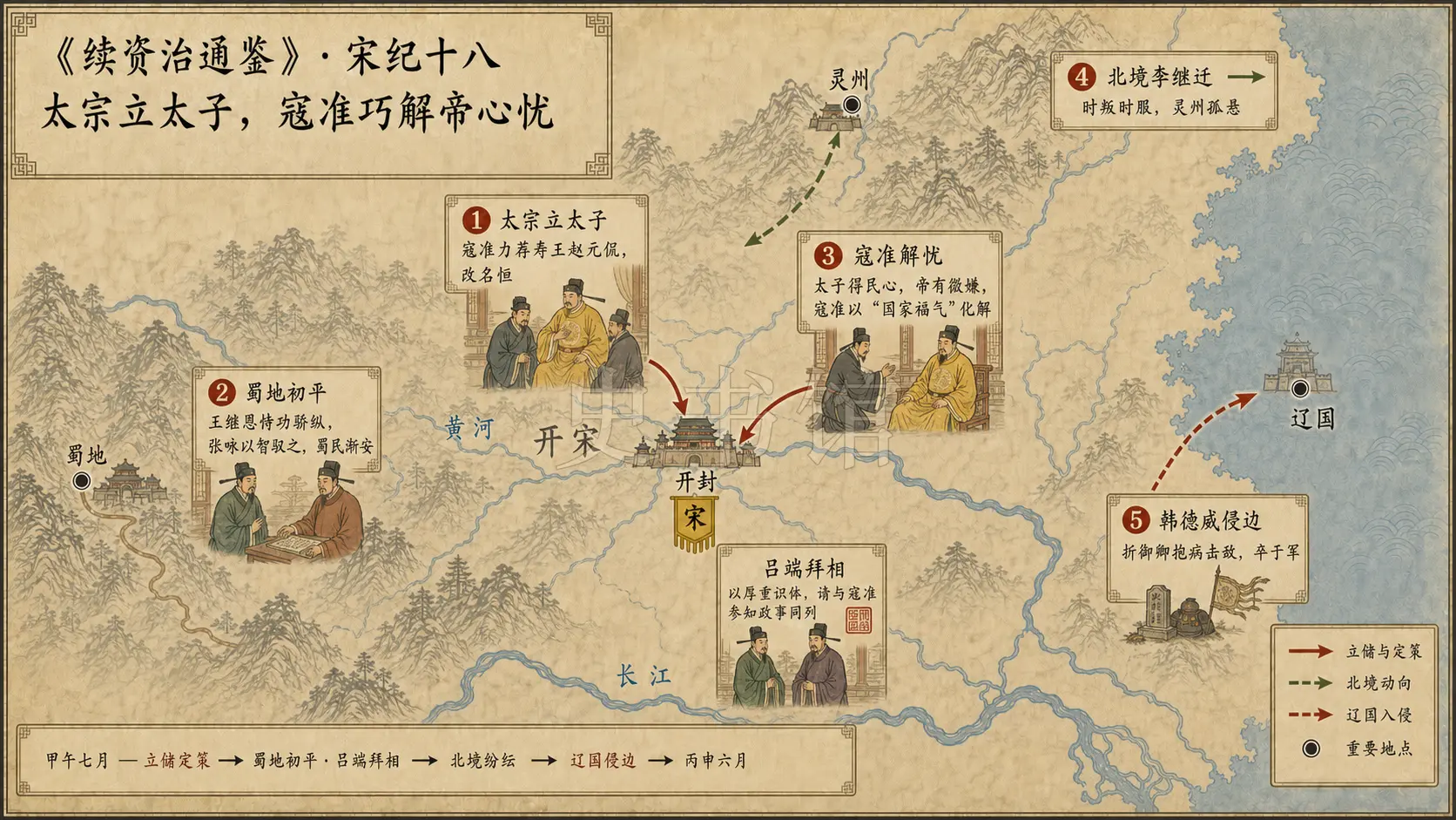 《续资治通鉴》宋纪 宋纪十八章节配图