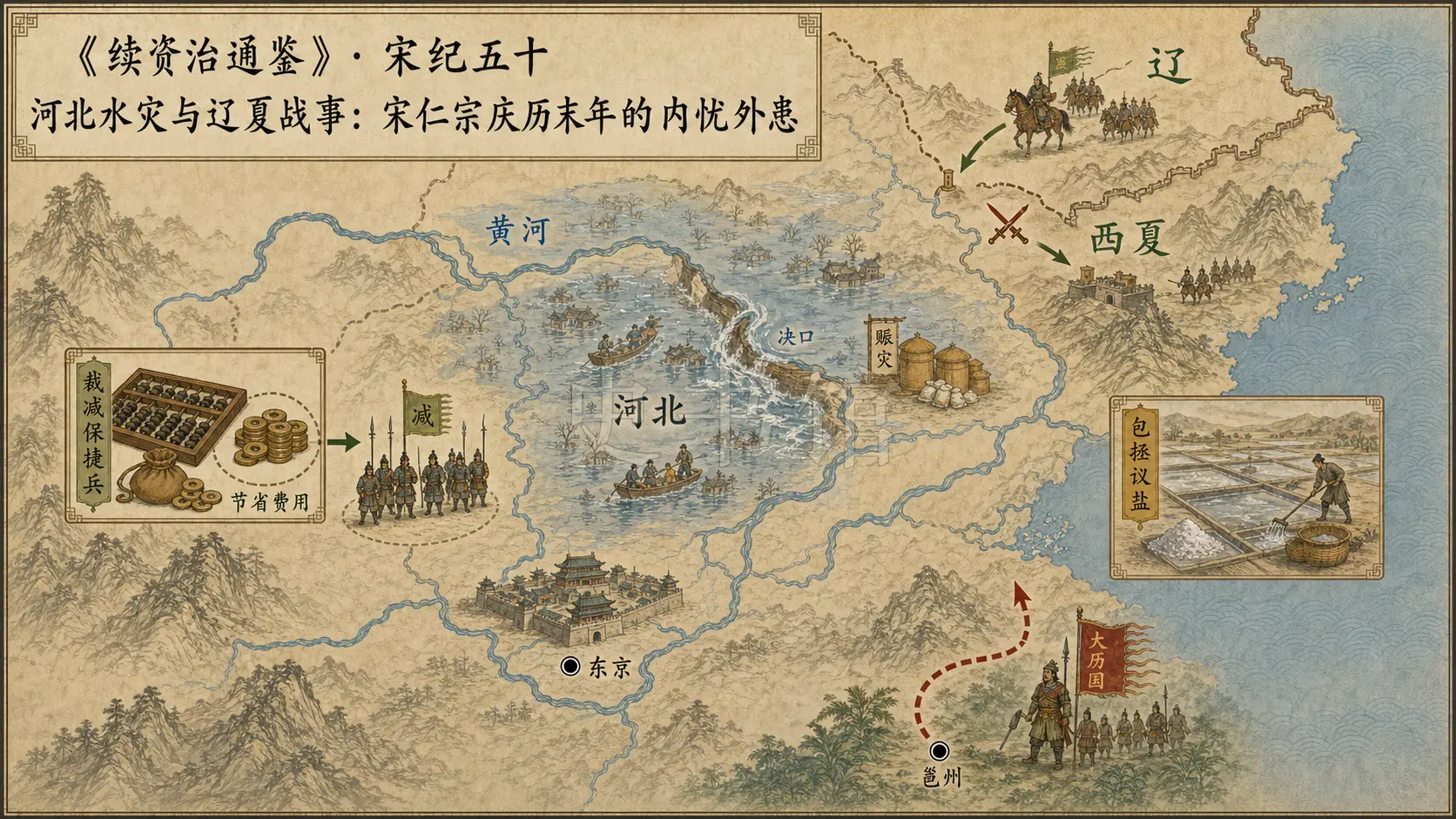 《续资治通鉴》宋纪 宋纪五十章节配图