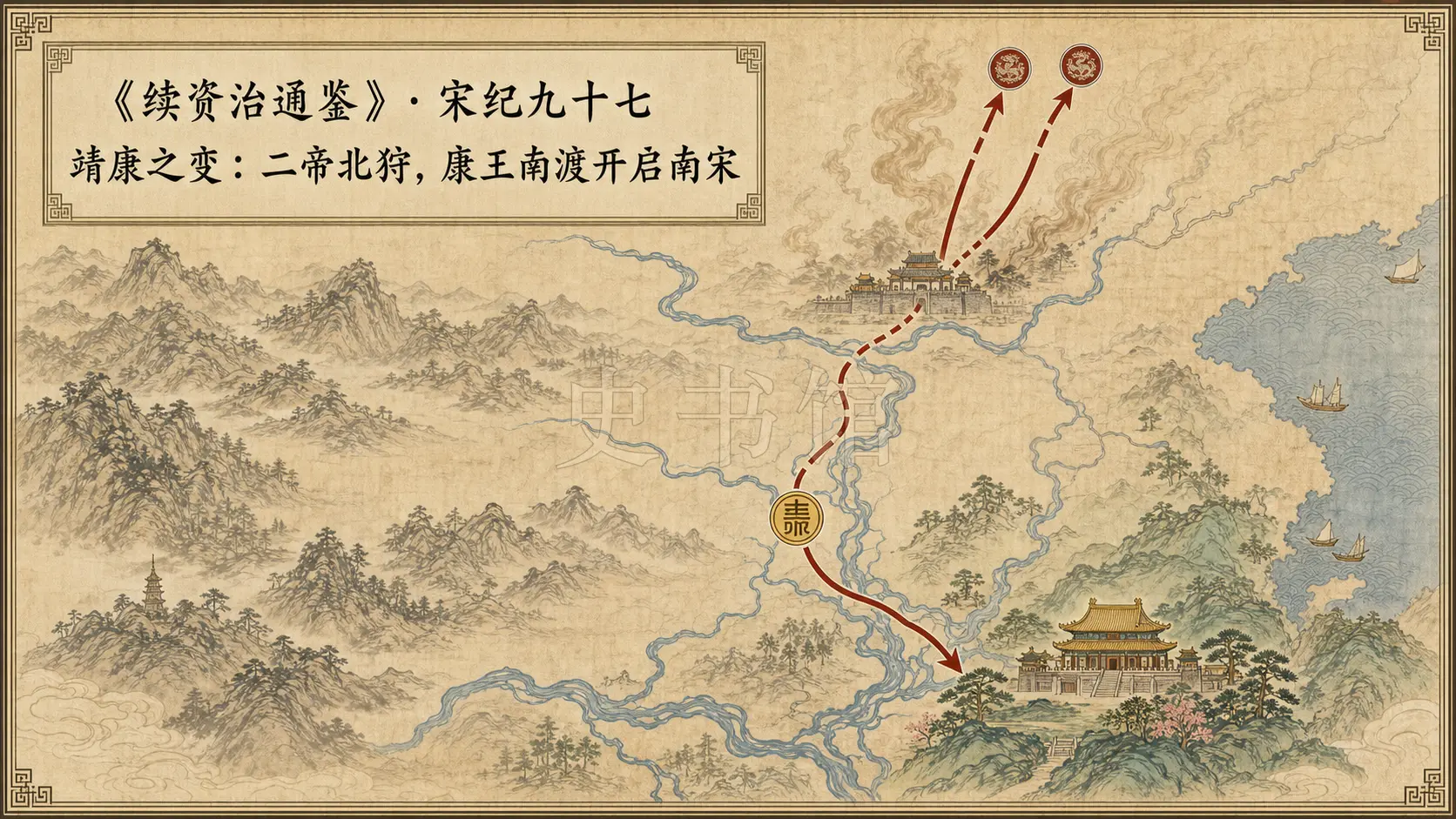 《续资治通鉴》宋纪 宋纪九十七章节配图