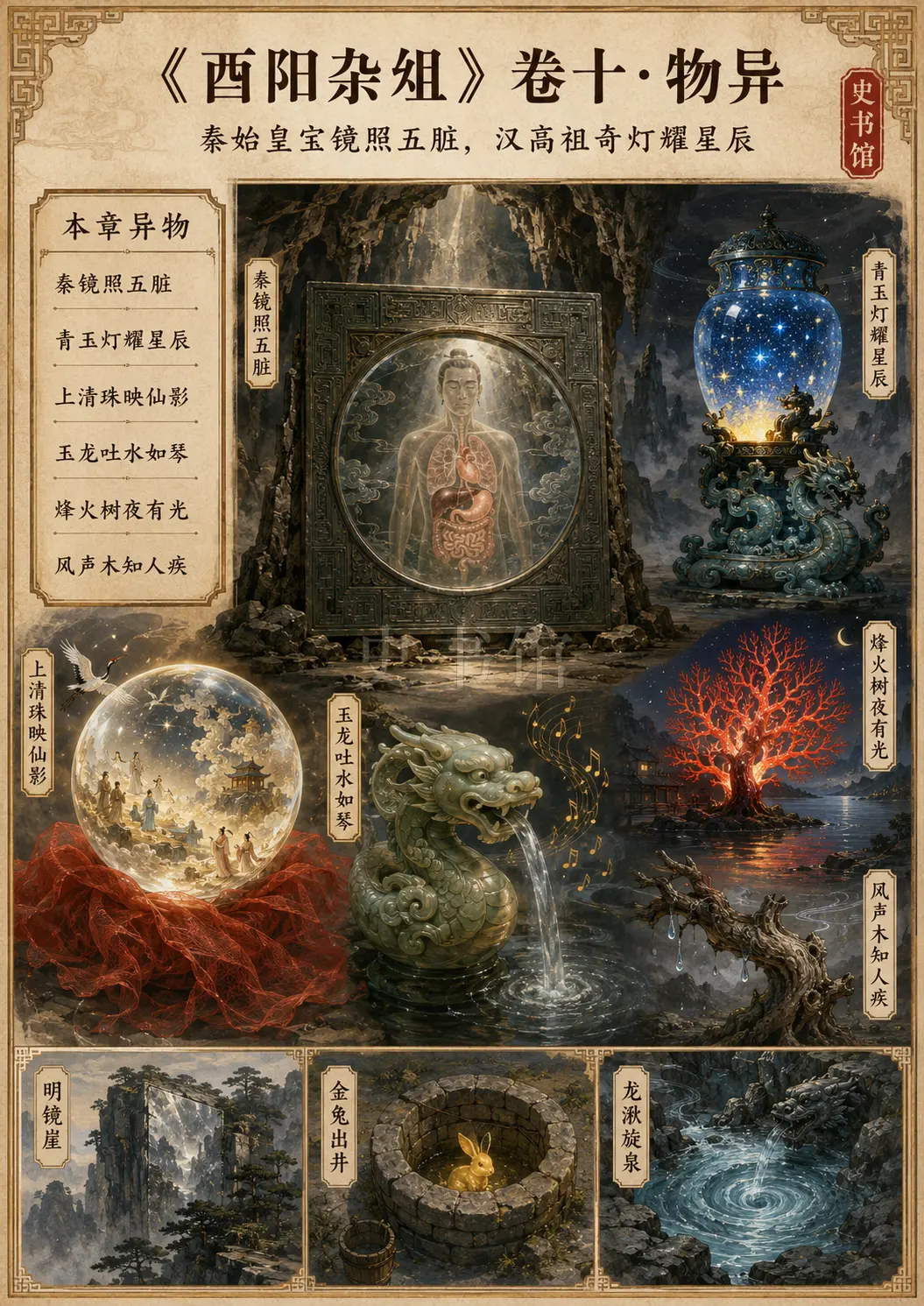 《酉阳杂俎》正文 卷十物异章节配图