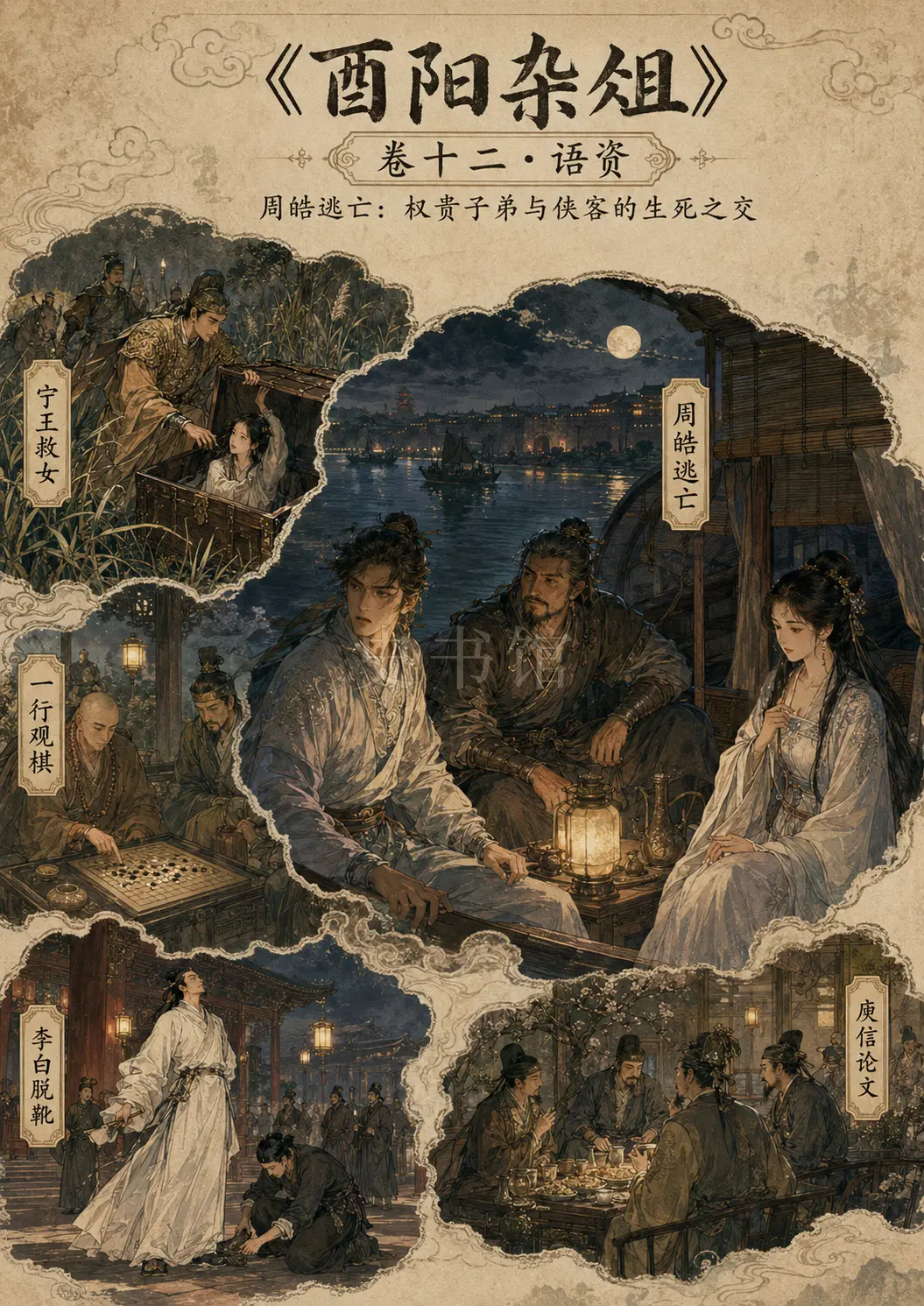 《酉阳杂俎》正文 卷十二语资章节配图