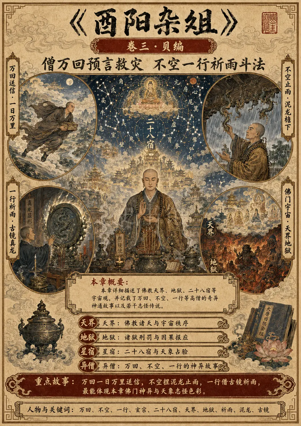 《酉阳杂俎》正文 卷三贝编章节配图