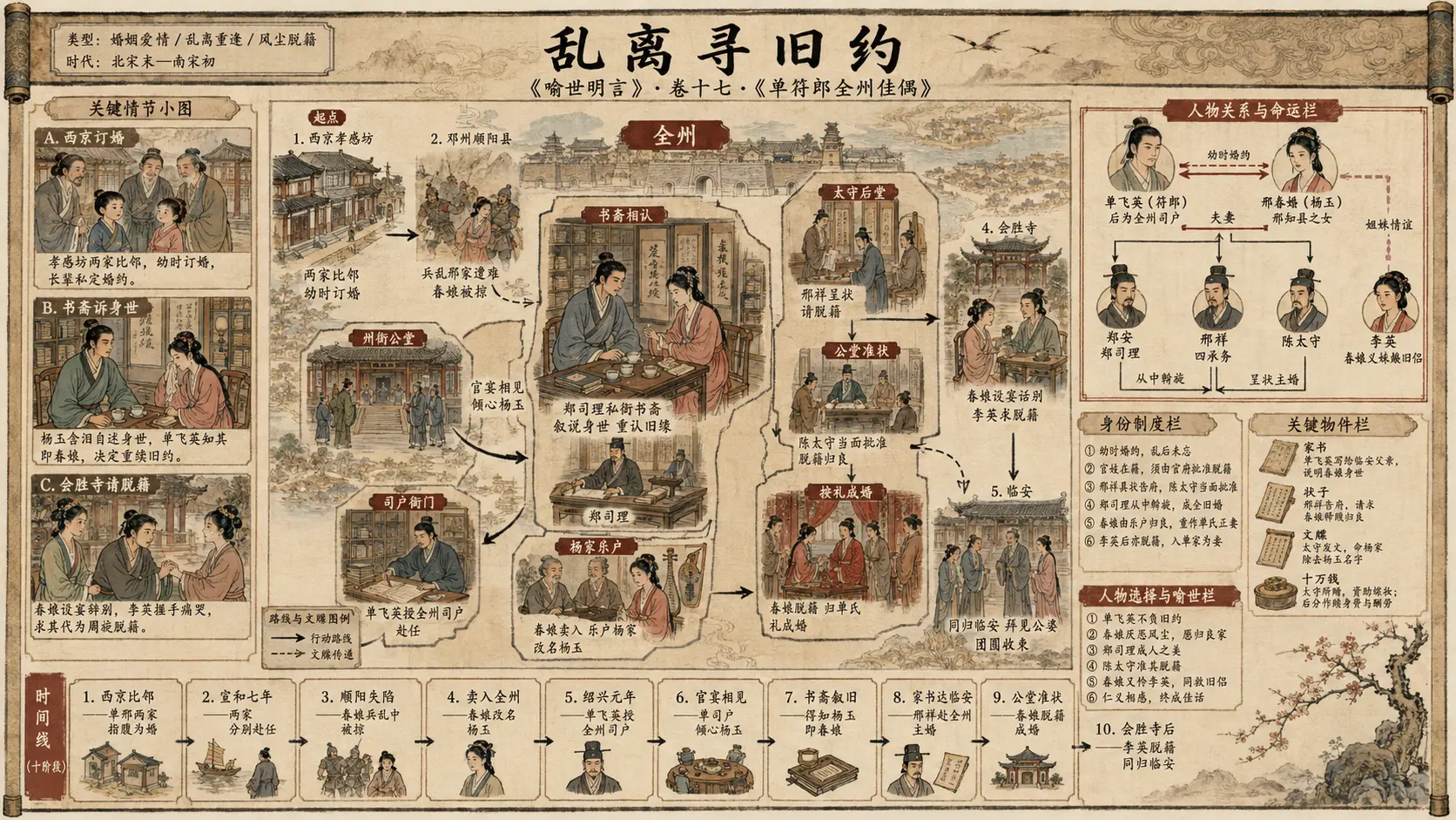 《喻世明言》正文 卷十七单符郎全州佳偶章节配图