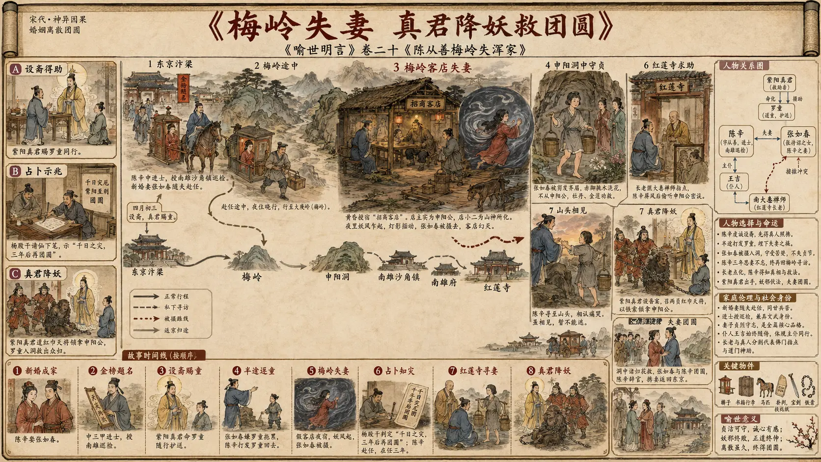 《喻世明言》正文 卷二十陈从善梅岭失浑家章节配图