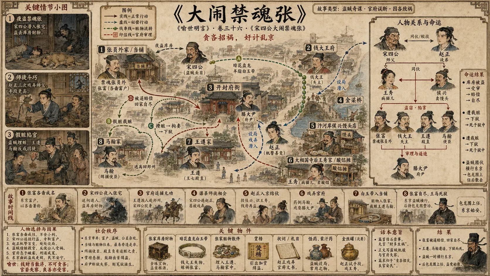 《喻世明言》正文 卷三十六宋四公大闹禁魂张章节配图