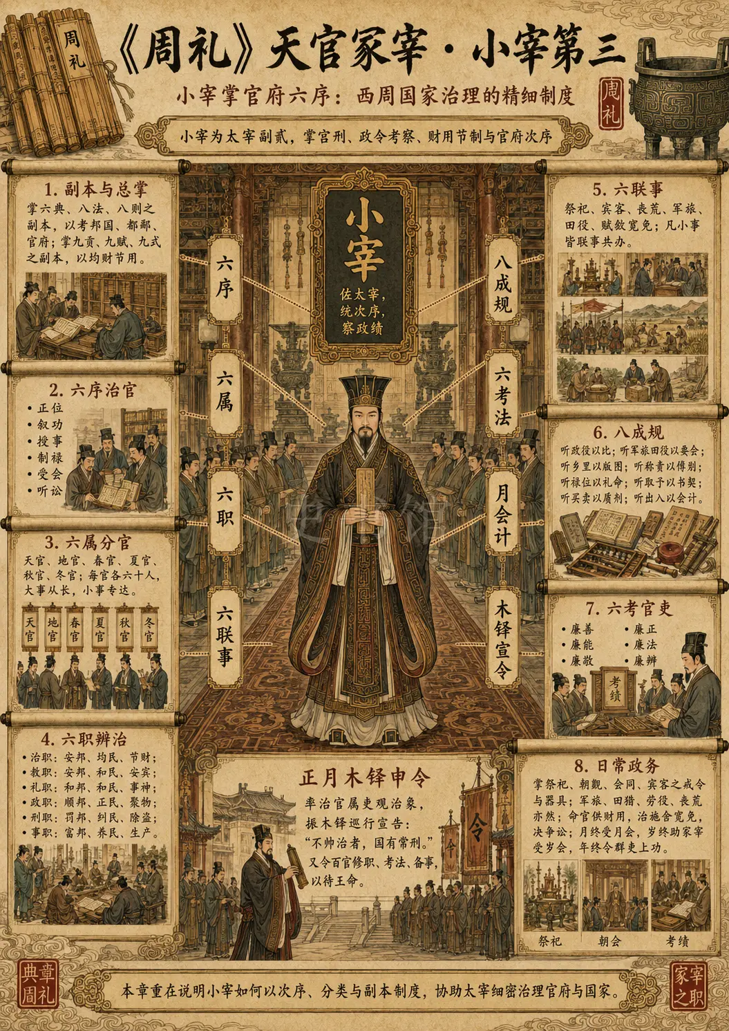 《周礼》天官冢宰 小宰第三章节配图
