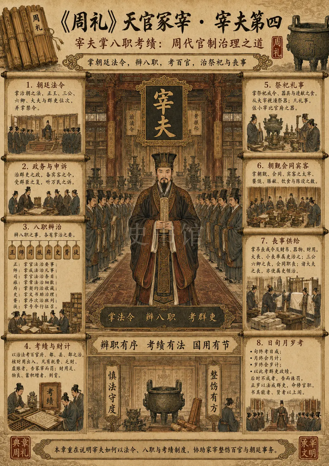 《周礼》天官冢宰 宰夫第四章节配图