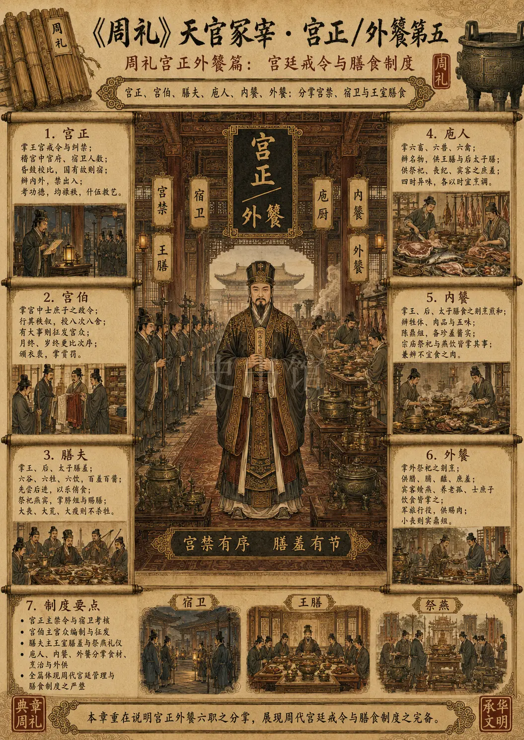 《周礼》天官冢宰 宫正/外饔第五章节配图