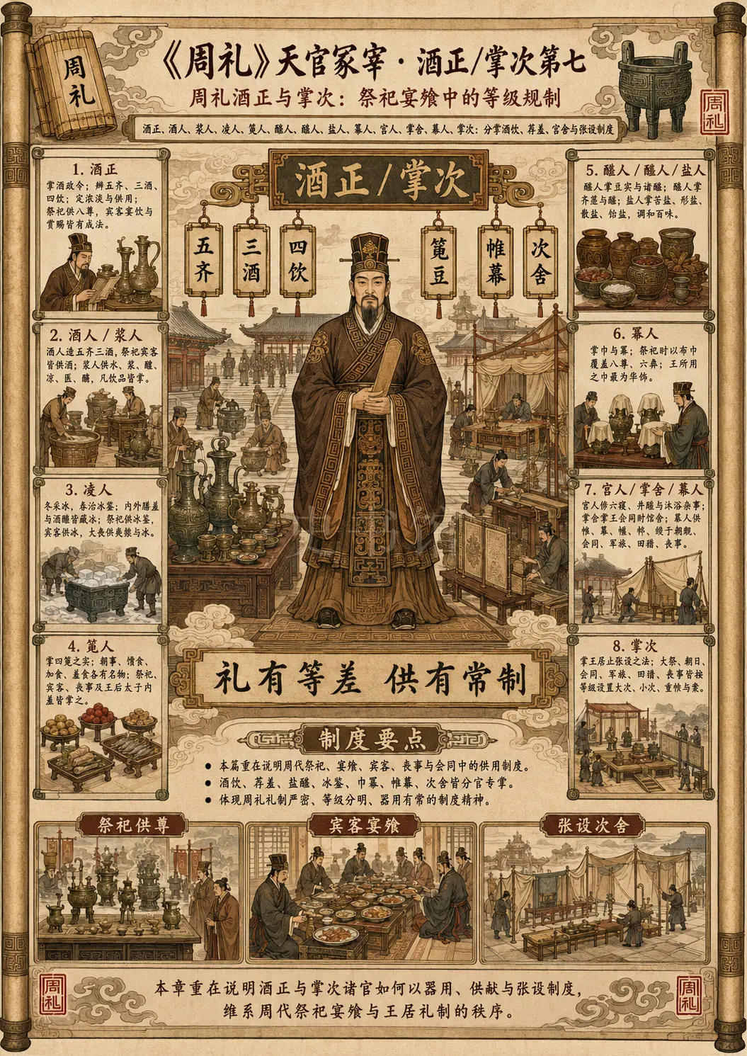 《周礼》天官冢宰 酒正/掌次第七章节配图