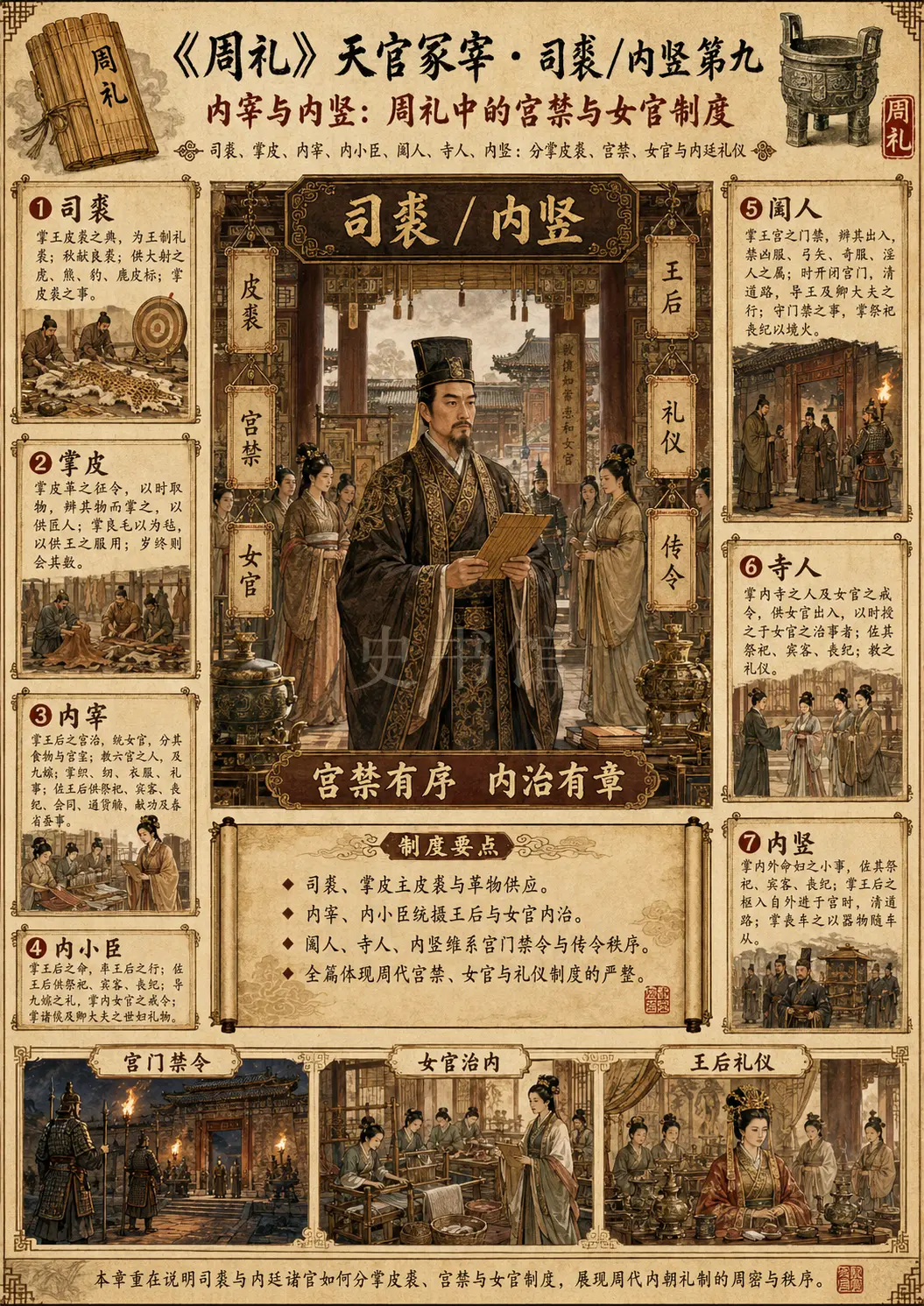 《周礼》天官冢宰 司裘/内竖第九章节配图
