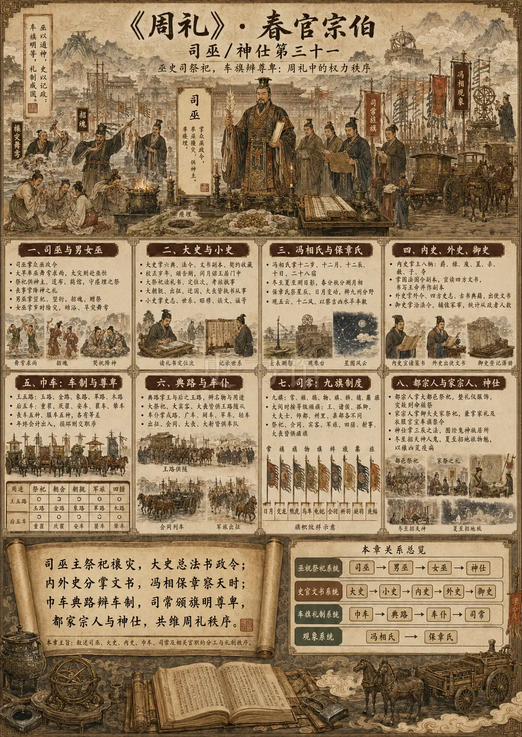 《周礼》春官宗伯 司巫/神仕第三十一章节配图