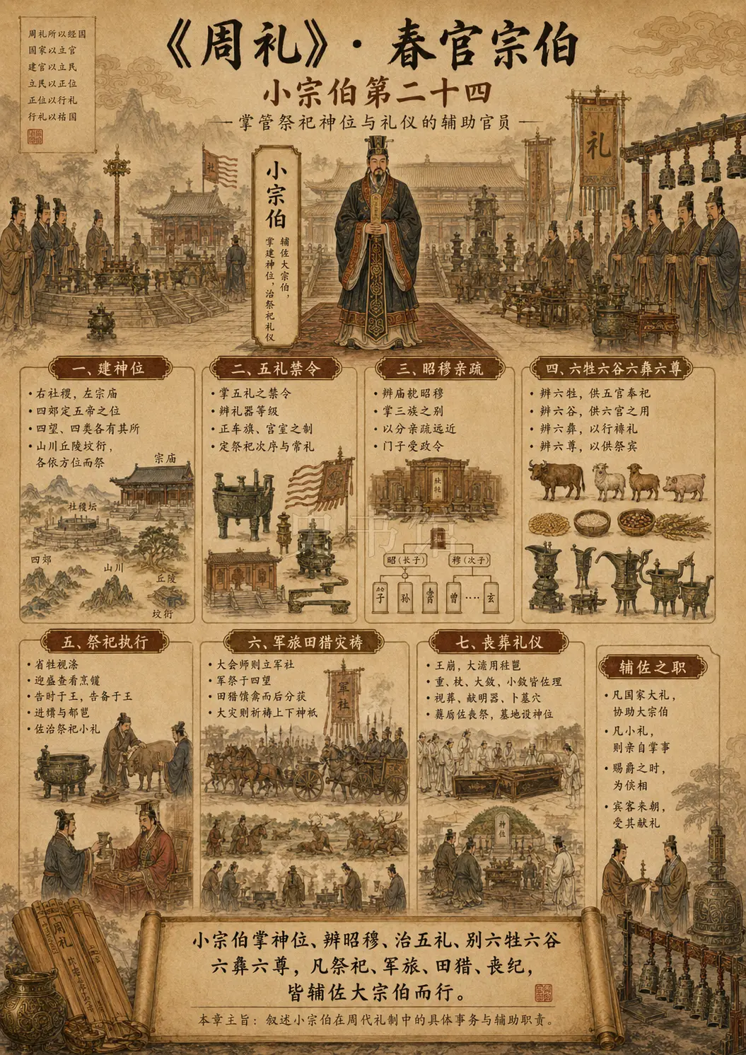 《周礼》春官宗伯 小宗伯第二十四章节配图