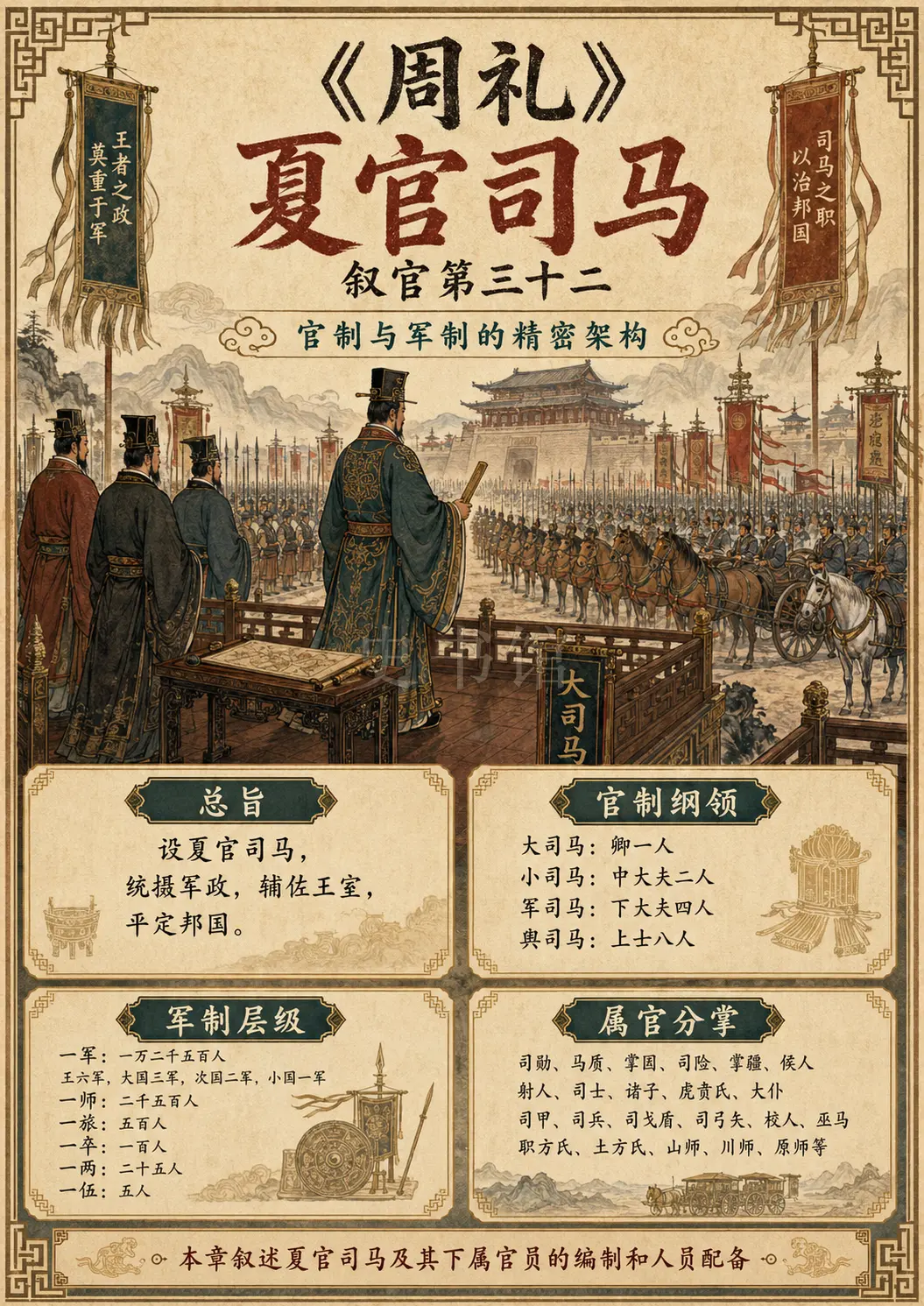 《周礼》夏官司马 叙官第三十二章节配图