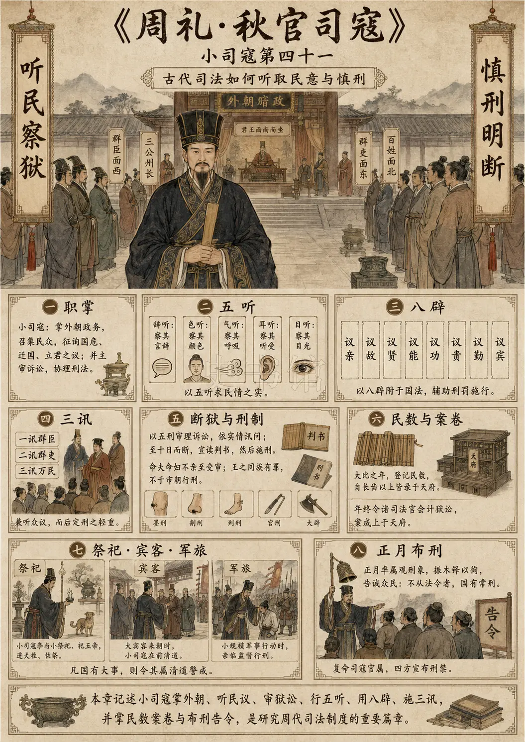 《周礼》秋官司寇 小司寇第四十一章节配图