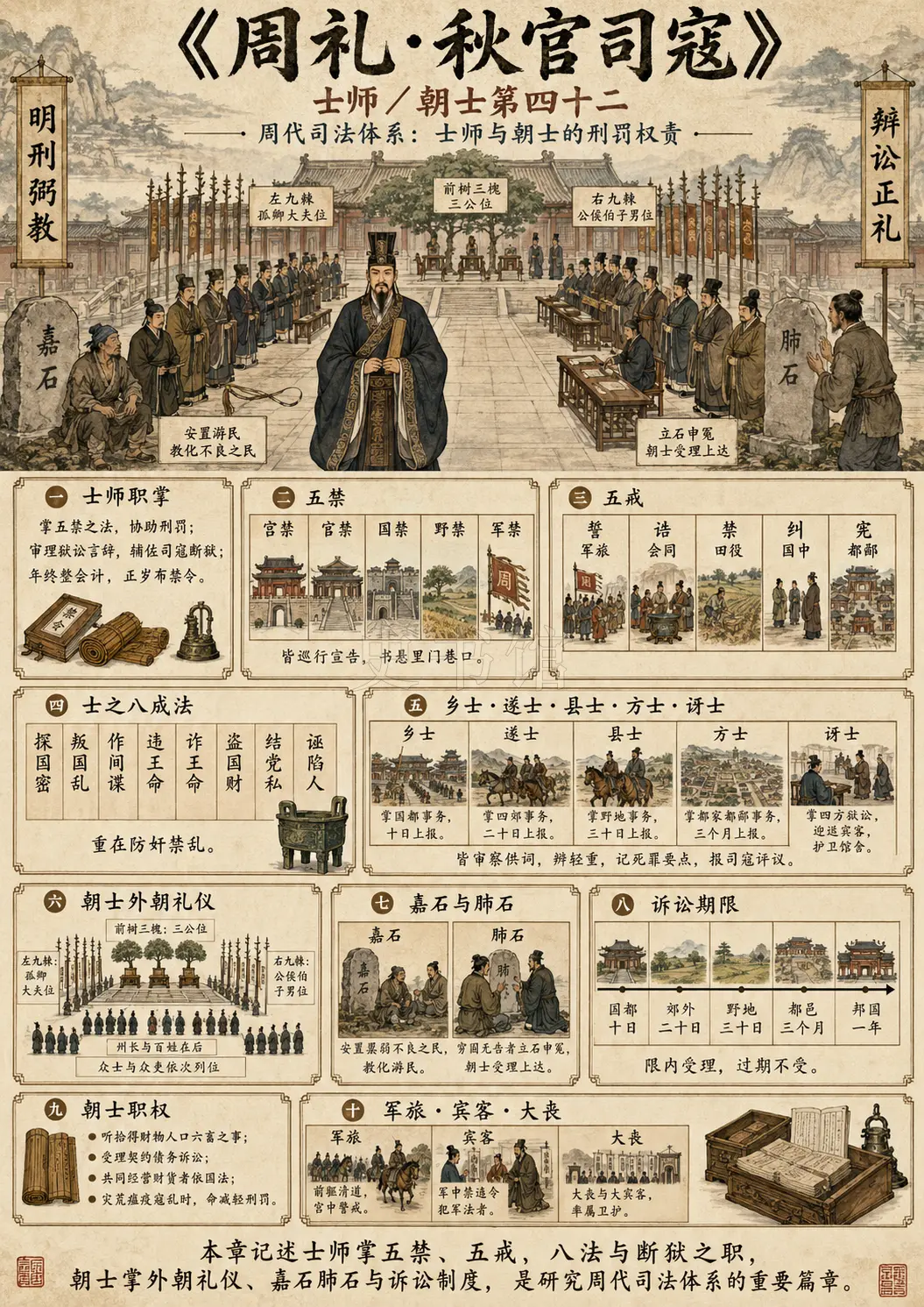 《周礼》秋官司寇 士师/朝士第四十二章节配图
