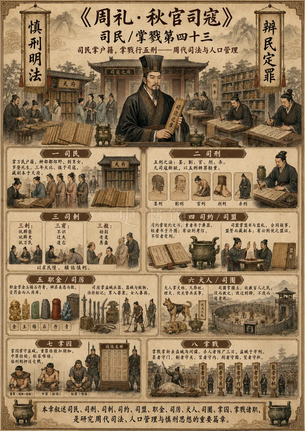 《周礼》秋官司寇 司民/掌戮第四十三章节配图