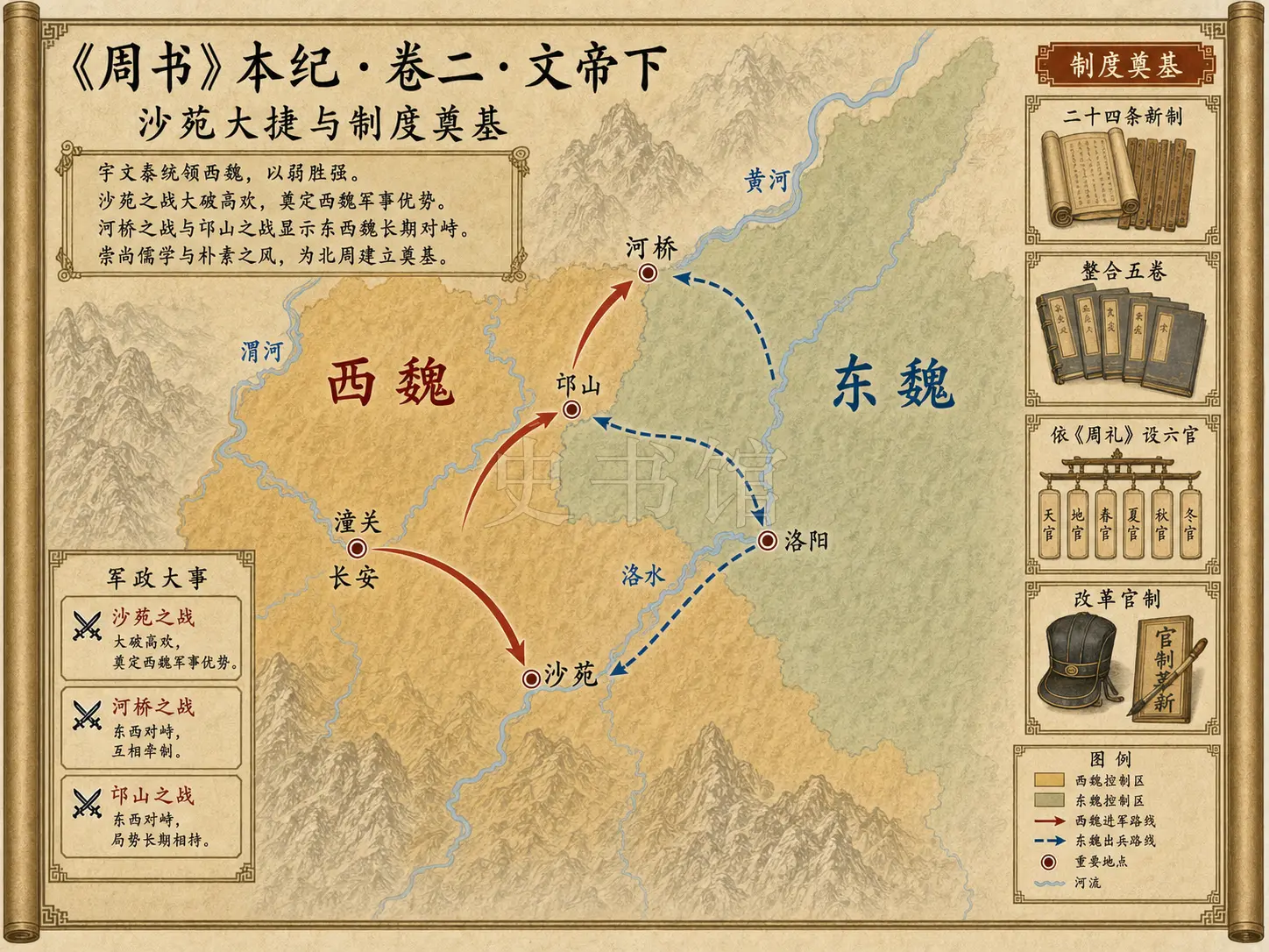 《周书》本纪 卷二文帝下章节配图