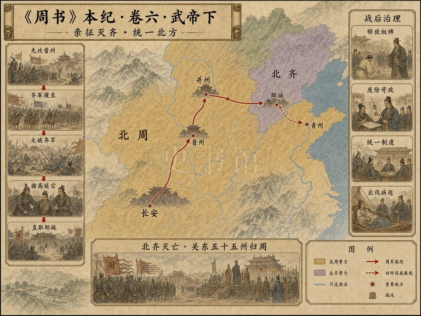 《周书》本纪 卷六武帝下等章节配图