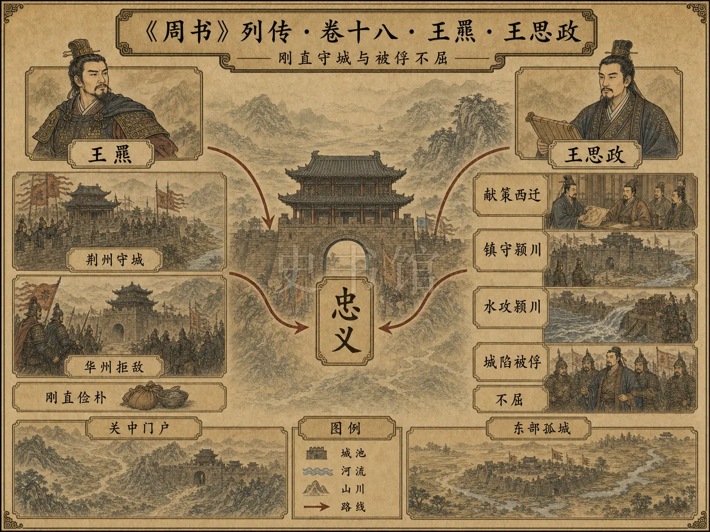 《周书》列传 卷十八王罴子庆远王思政章节配图