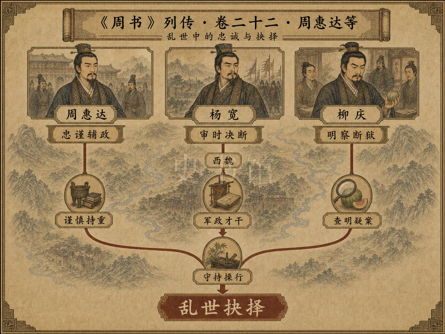 《周书》列传 卷二十二周惠达等章节配图