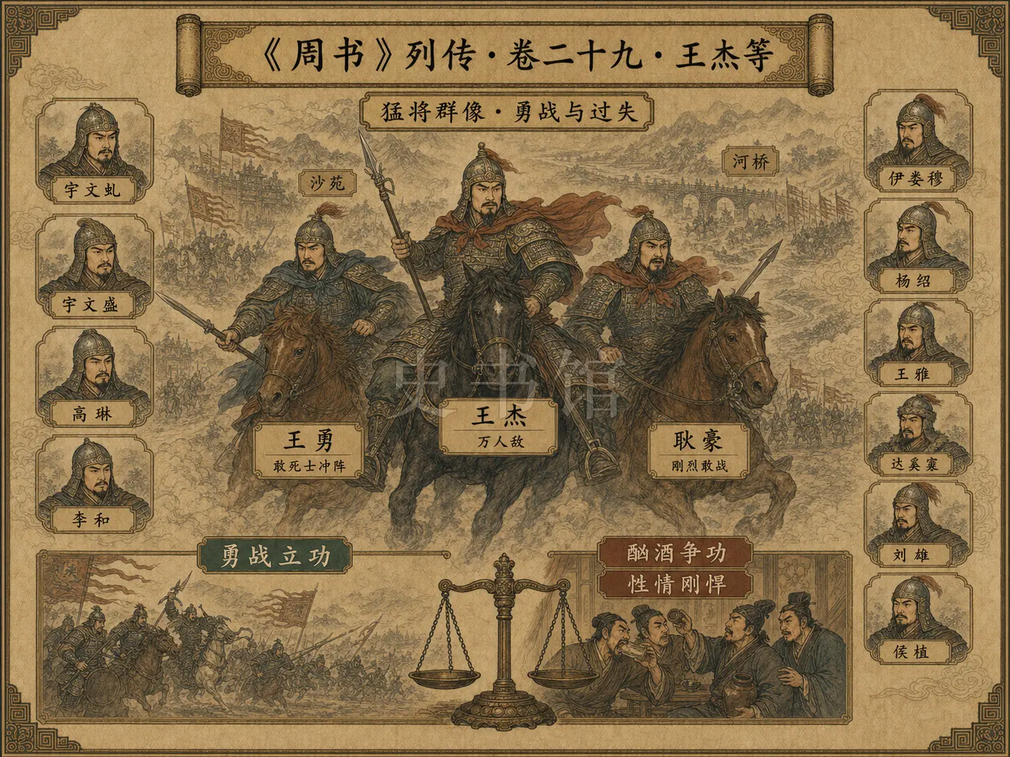 《周书》列传 卷二十九王杰等章节配图