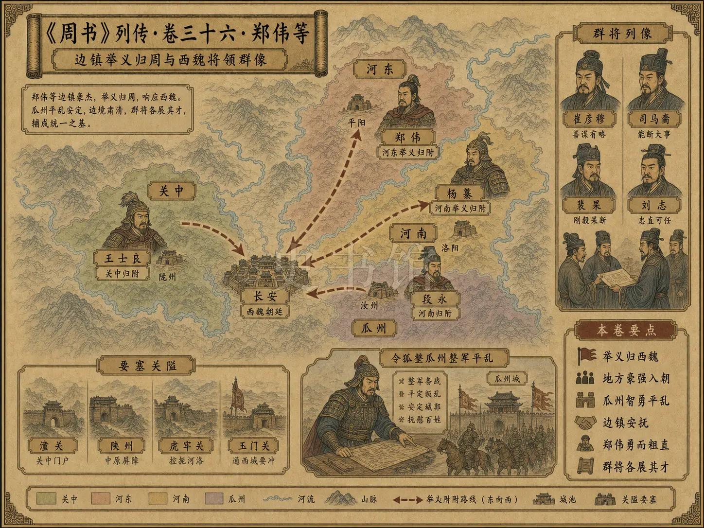 《周书》列传 卷三十六郑伟等章节配图