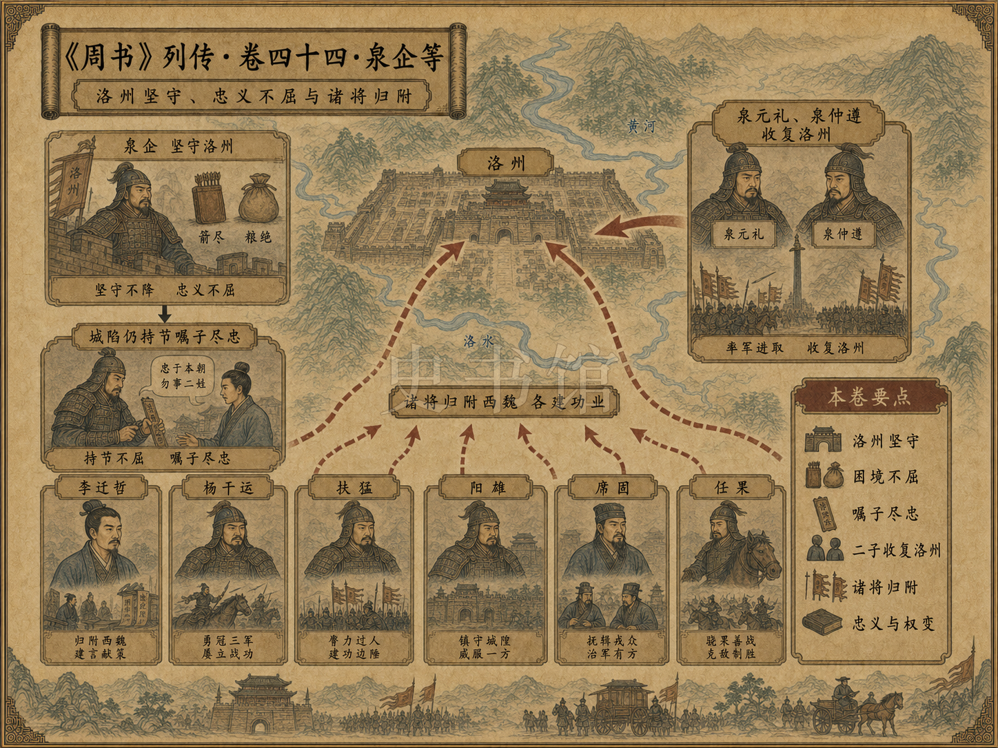《周书》列传 卷四十四泉企等章节配图