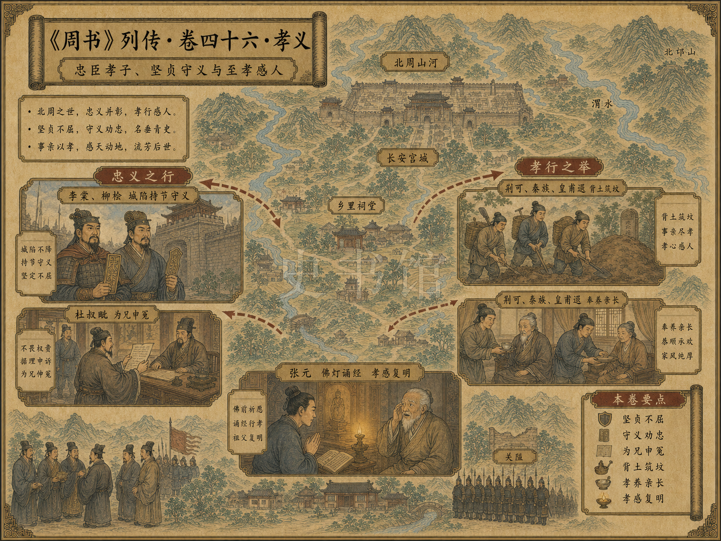 《周书》列传 卷四十六孝义章节配图