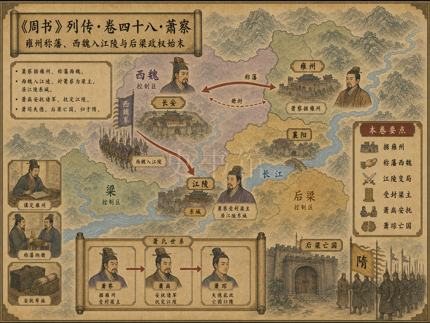 《周书》列传 卷四十八萧察章节配图
