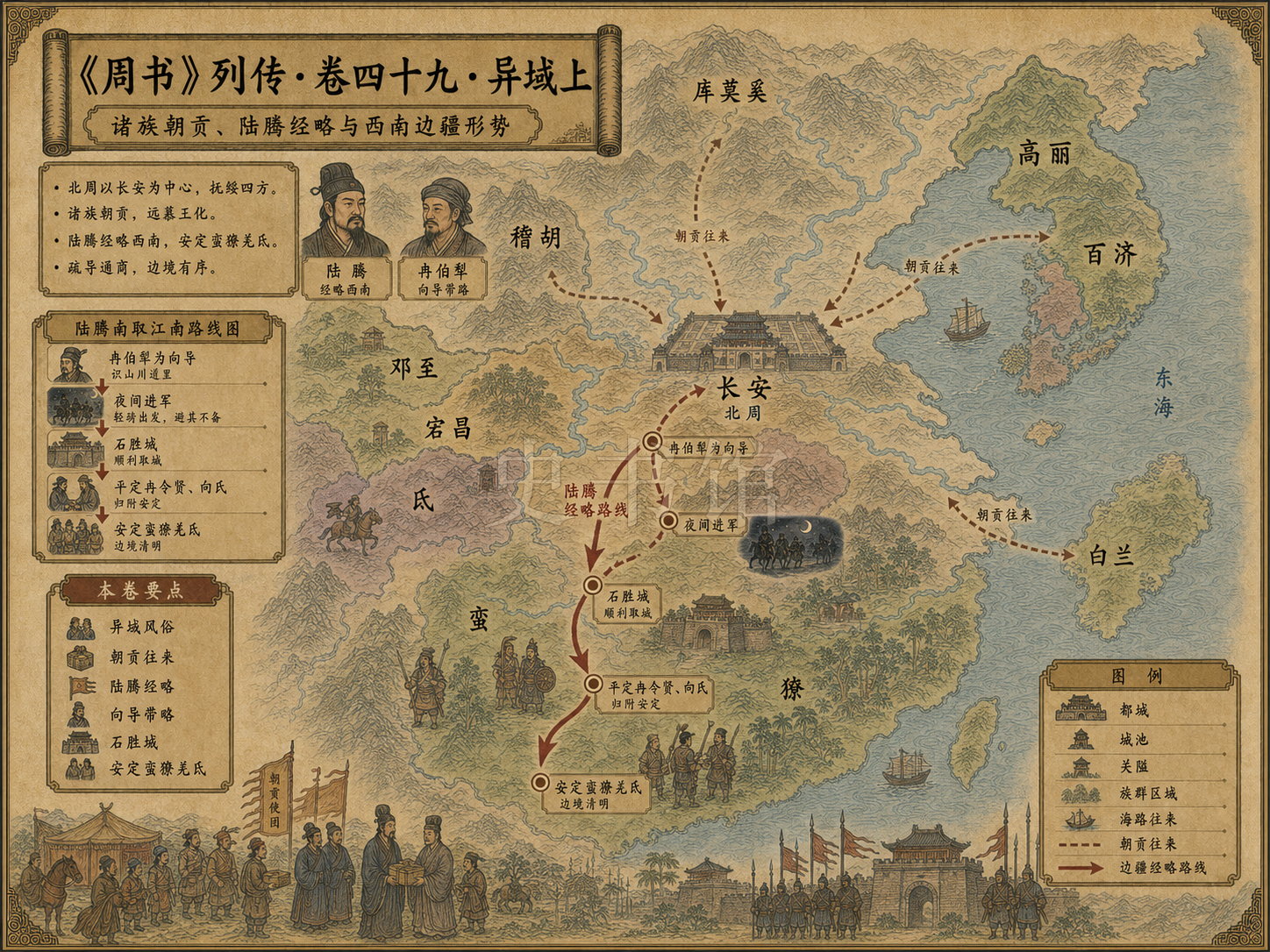 《周书》列传 卷四十九异域上章节配图