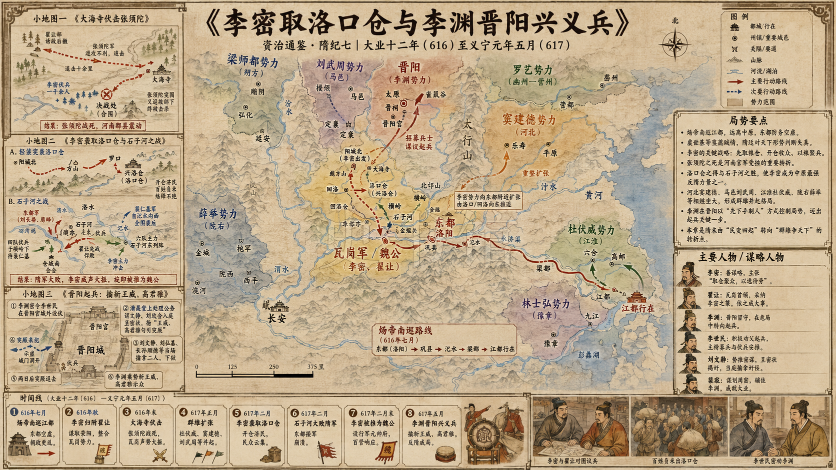 《资治通鉴》隋纪 隋纪七章节配图