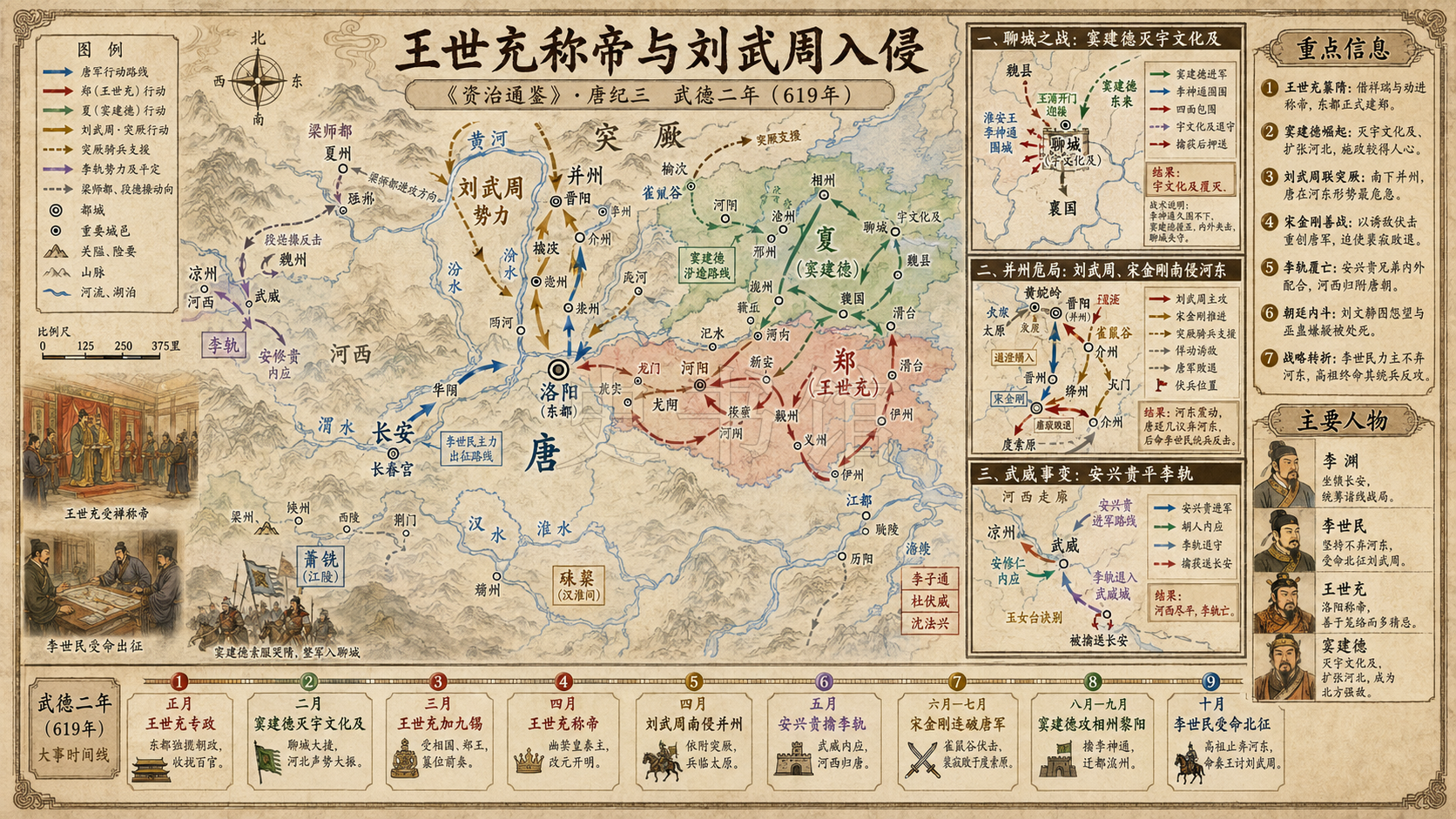 《资治通鉴》唐纪 唐纪三章节配图