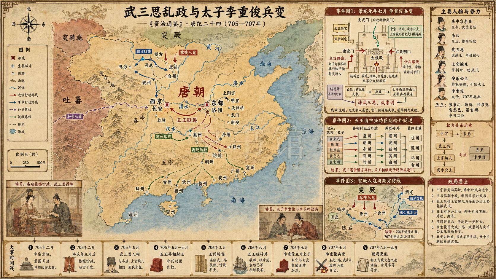 《资治通鉴》唐纪 唐纪二十四章节配图