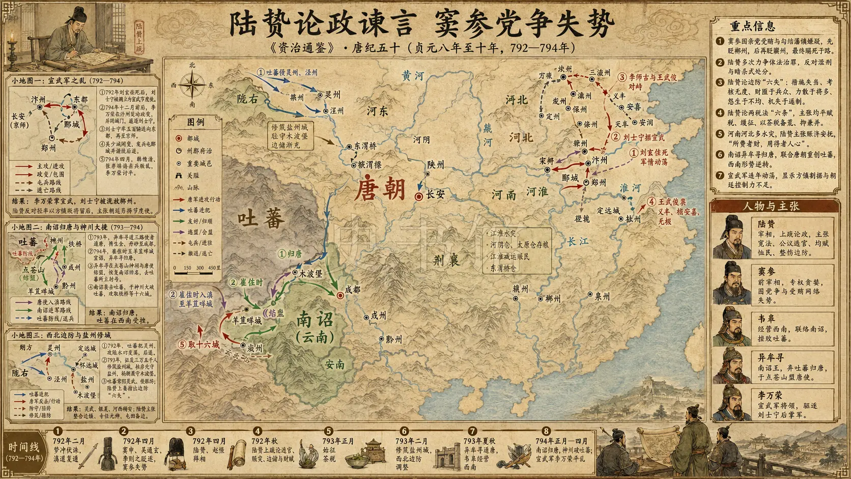 《资治通鉴》唐纪 唐纪五十章节配图