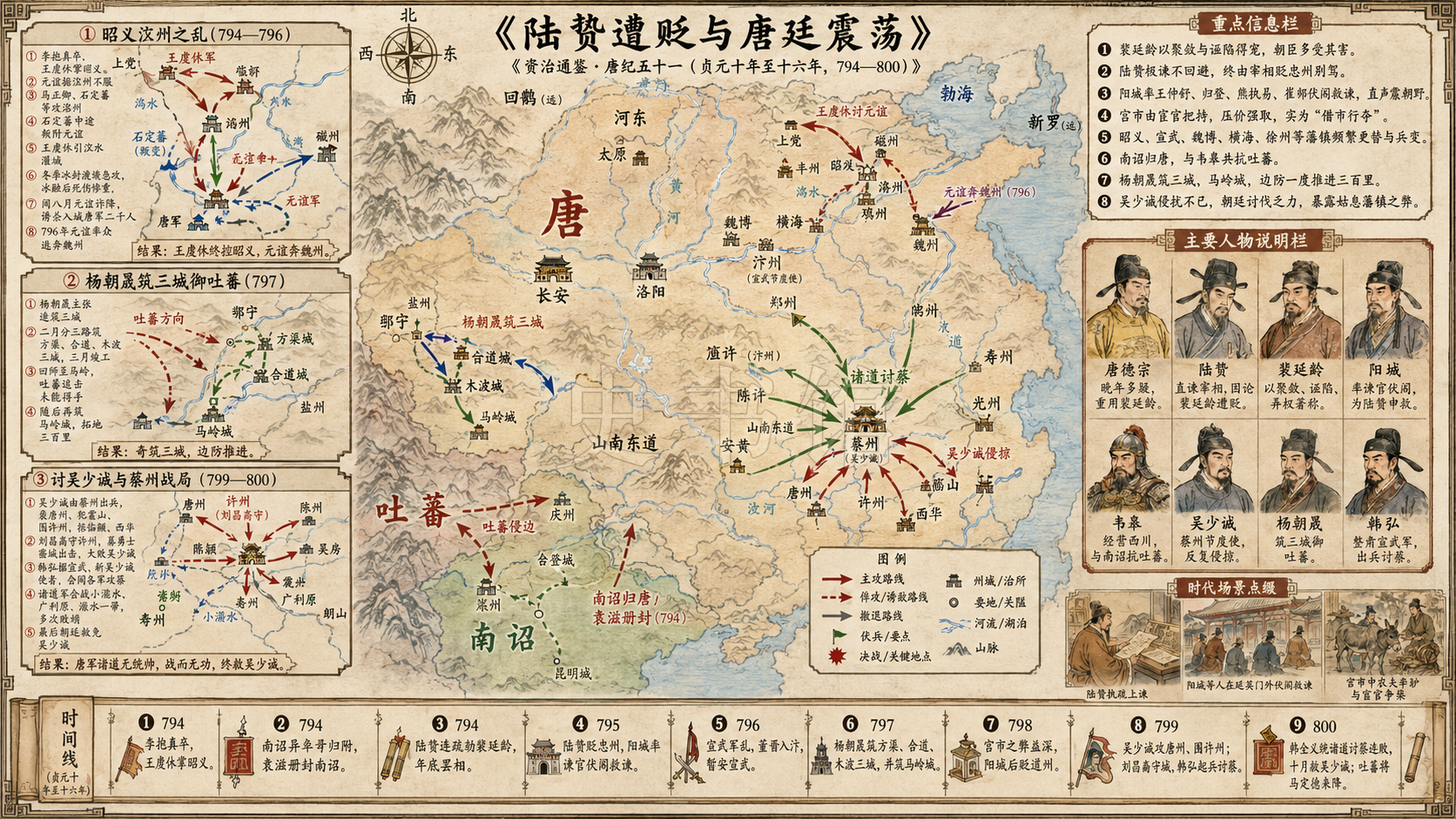 《资治通鉴》唐纪 唐纪五十一章节配图