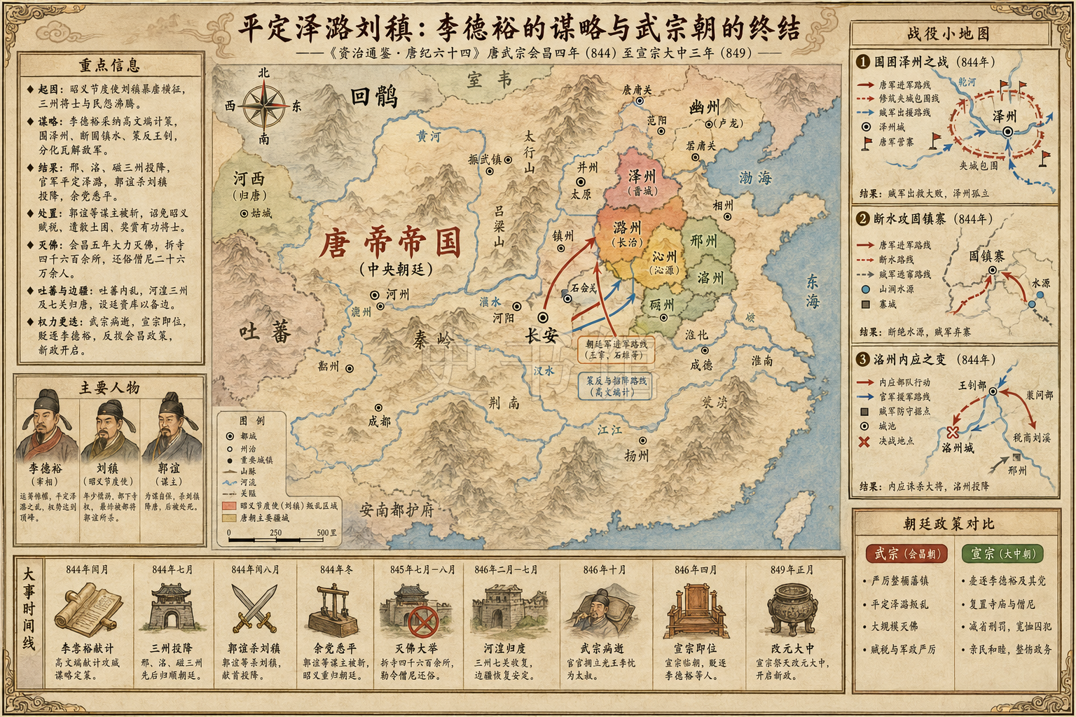 《资治通鉴》唐纪 唐纪六十四章节配图