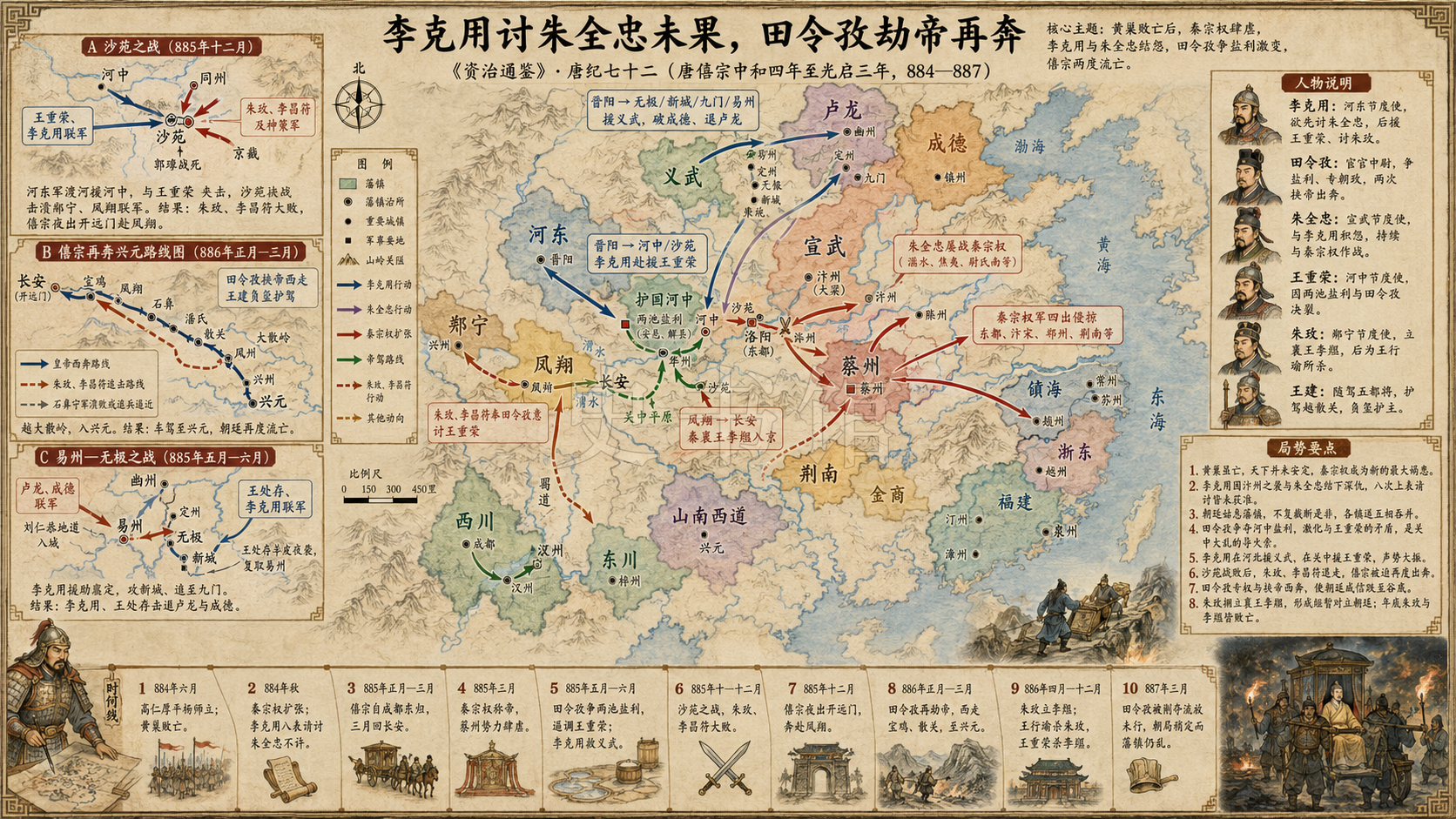 《资治通鉴》唐纪 唐纪七十二章节配图