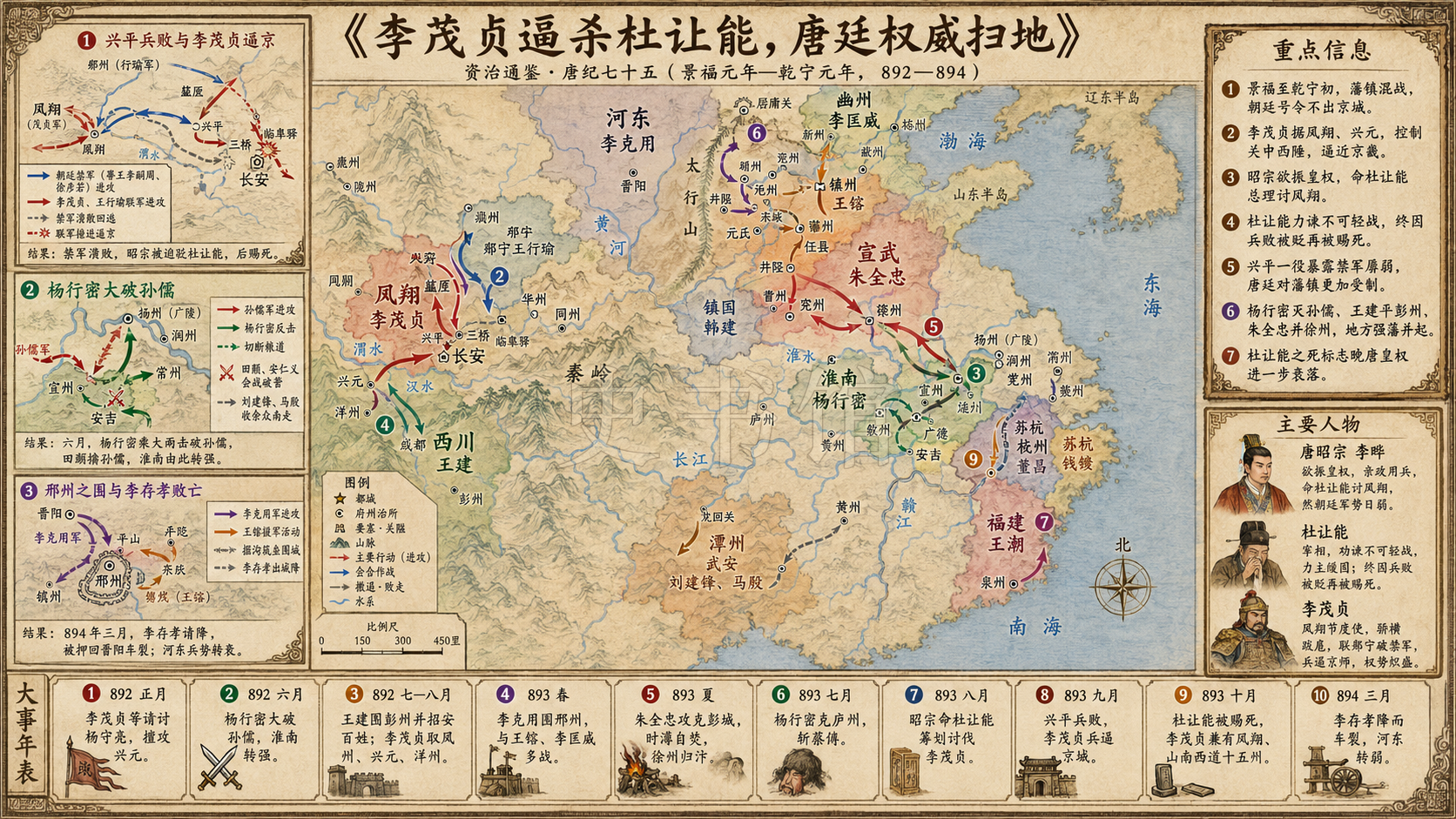 《资治通鉴》唐纪 唐纪七十五章节配图