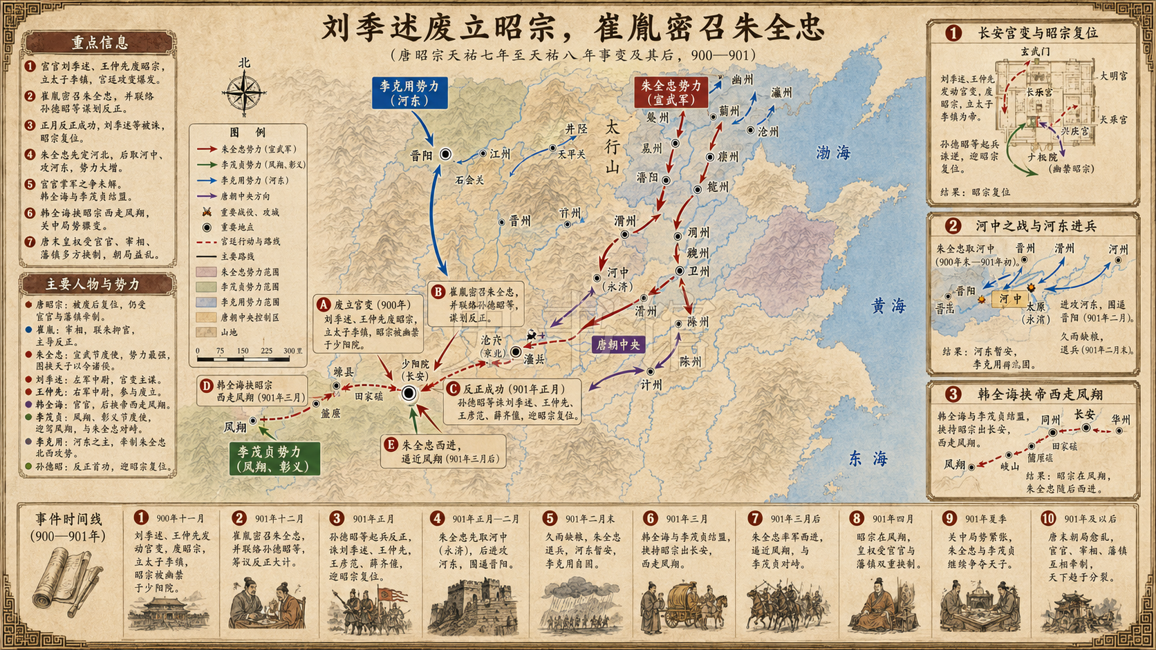 《资治通鉴》唐纪 唐纪七十八章节配图