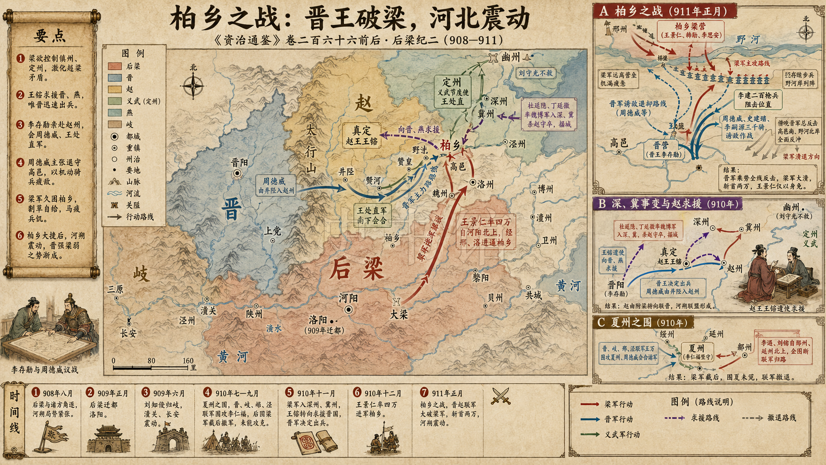 《资治通鉴》后梁纪 后梁纪二章节配图