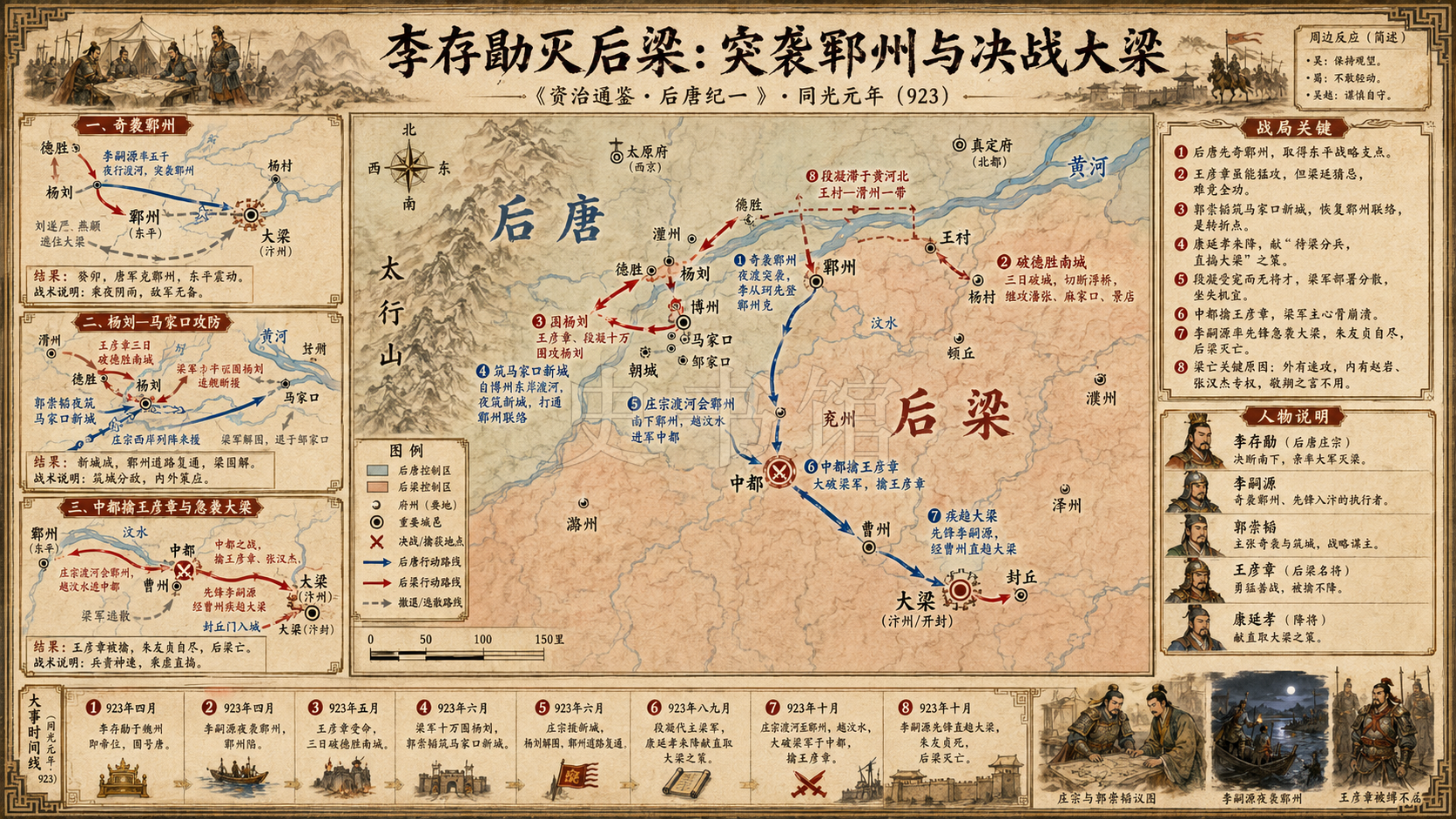 《资治通鉴》后唐纪 后唐纪一章节配图